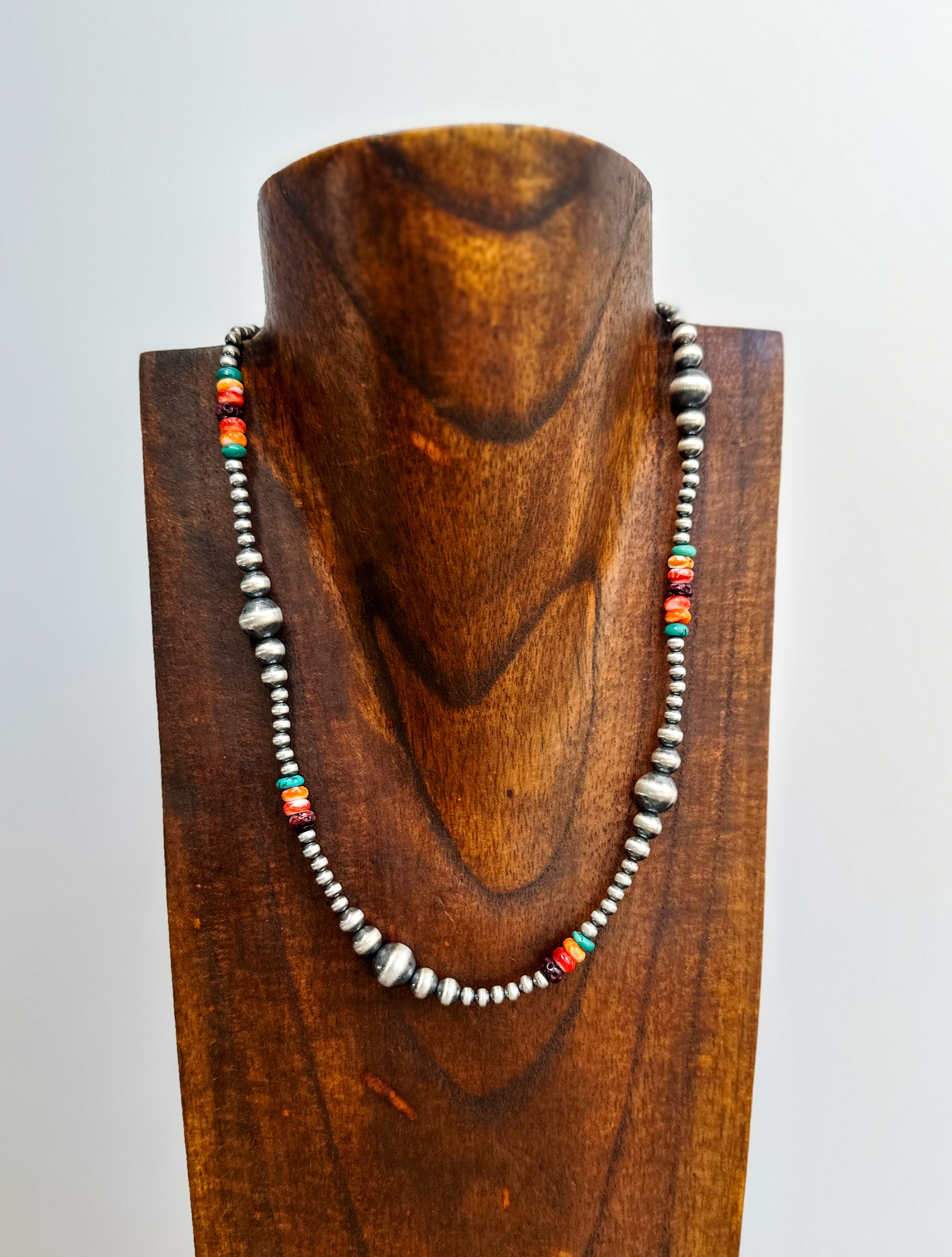 16” Multi Color Navajo Pearls