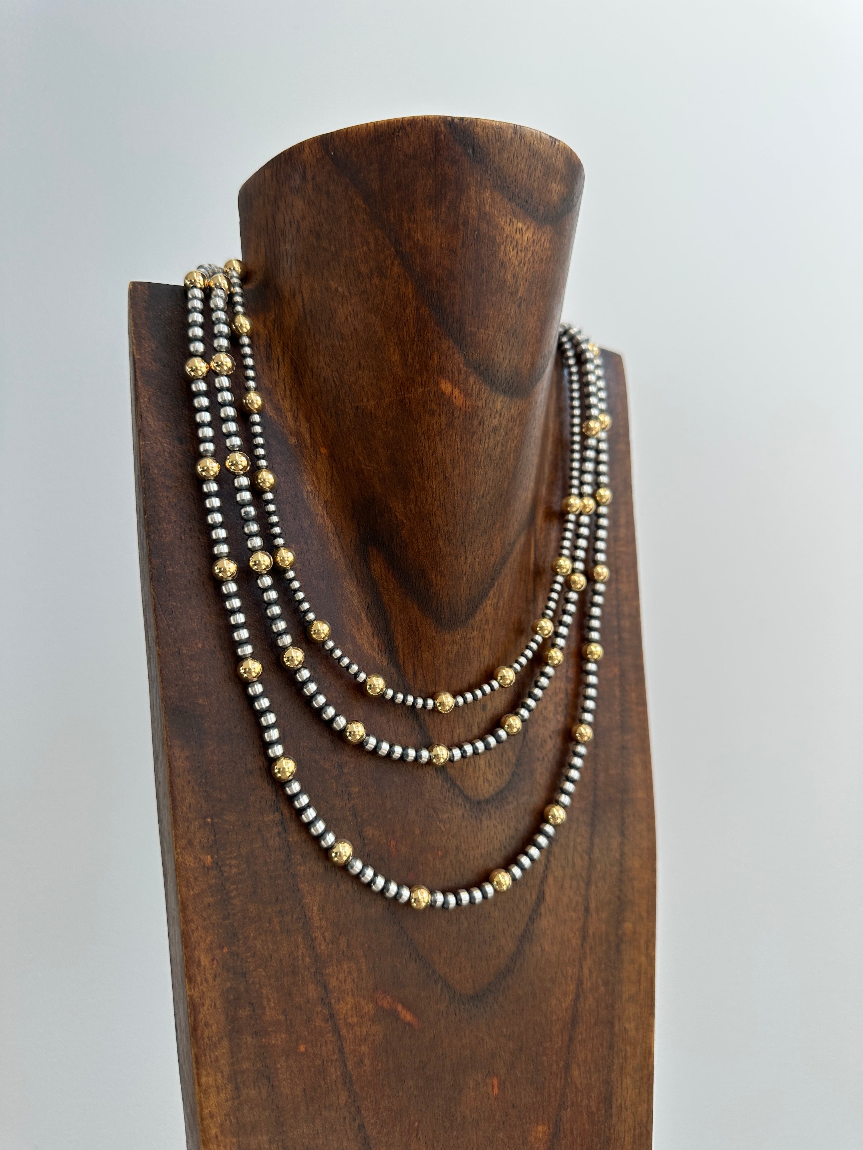 4mm Gold + Pearls