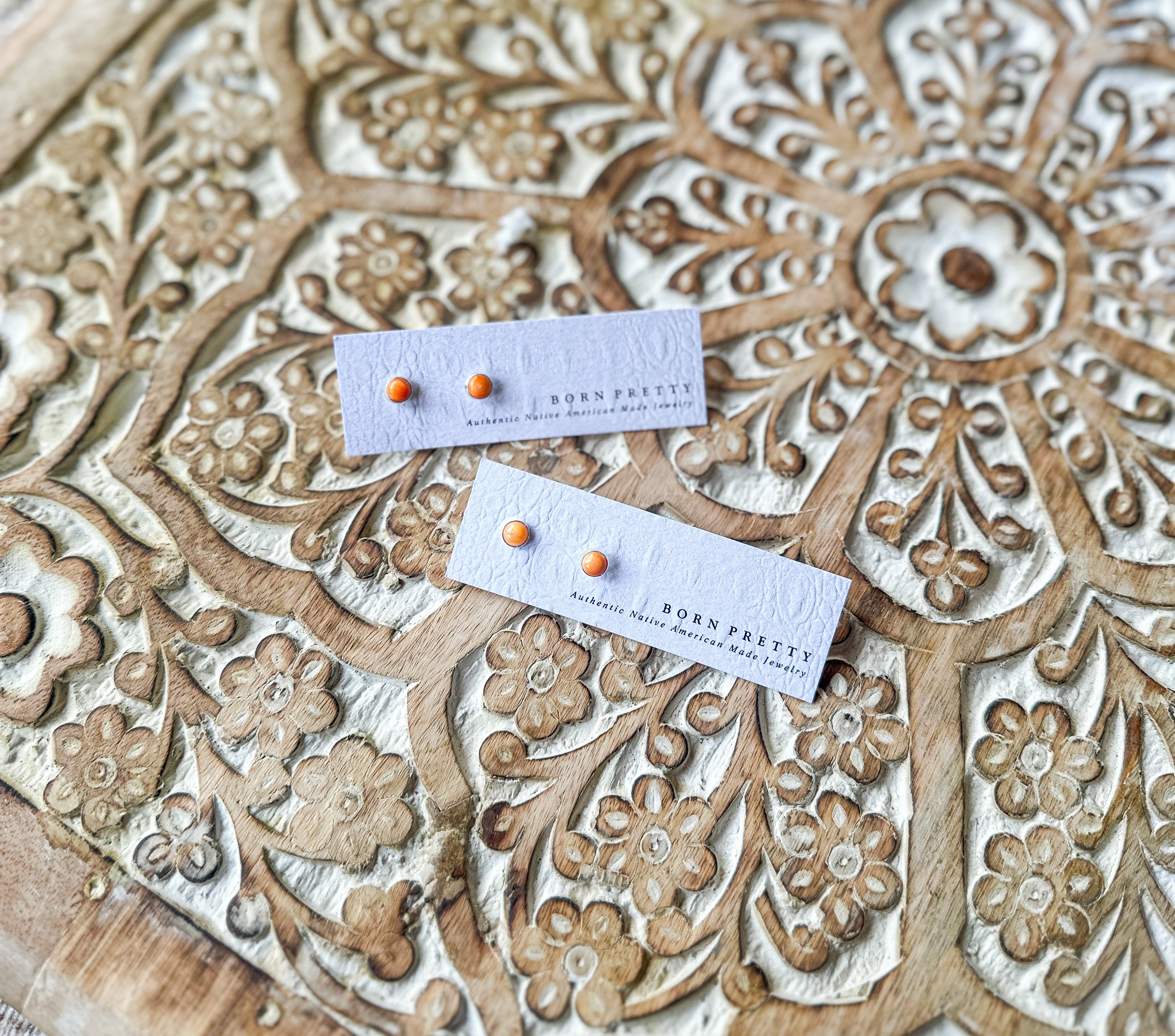 Orange Spiny Studs