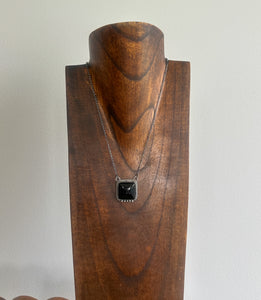 Black Onyx Statement Necklace