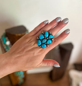 Seven Stone Bluebird Ring
