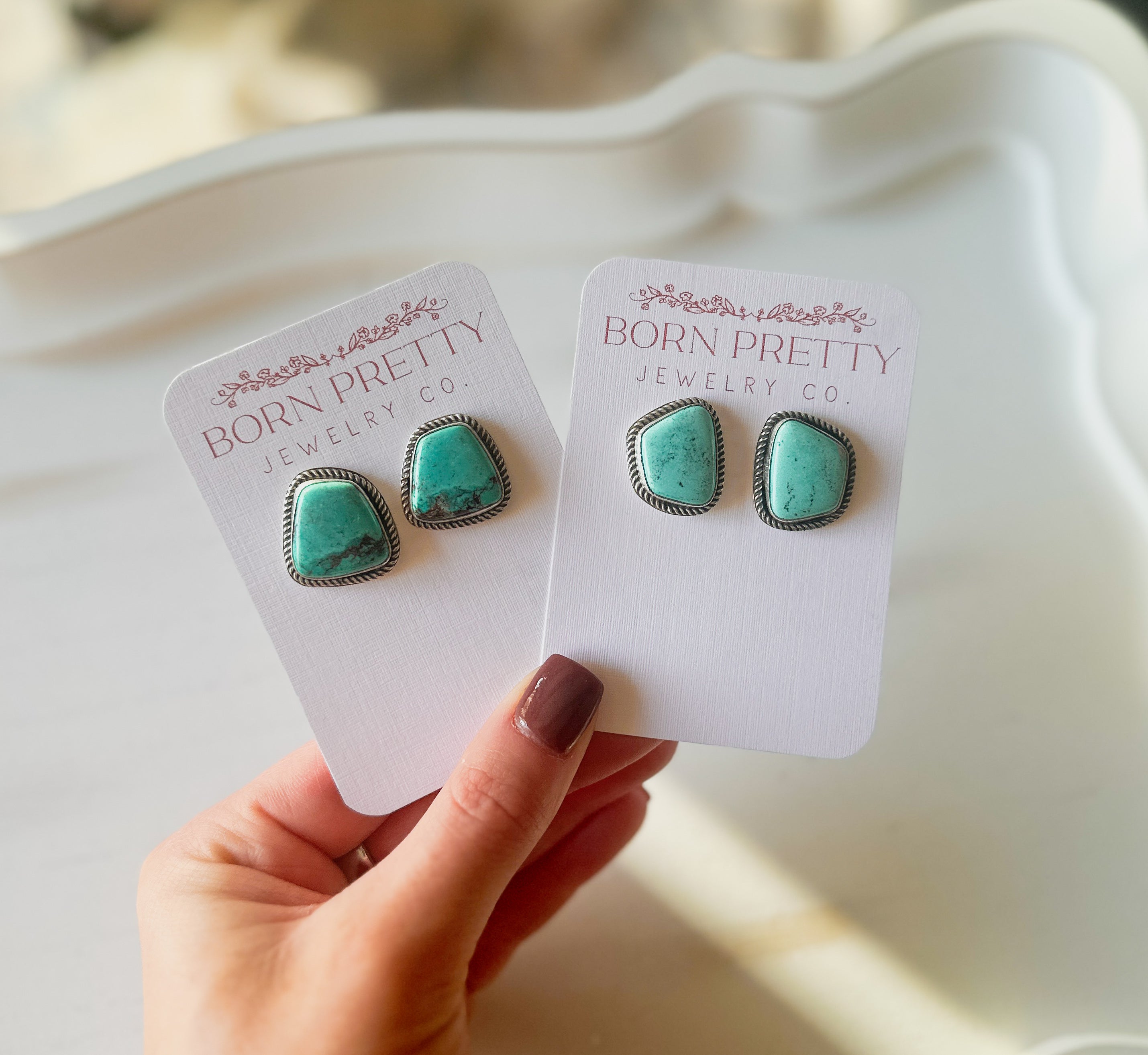 The Fox Turquoise Studs