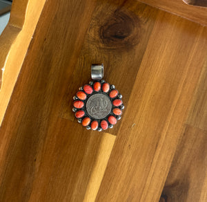 Spiny Buffalo Nickel Pedant