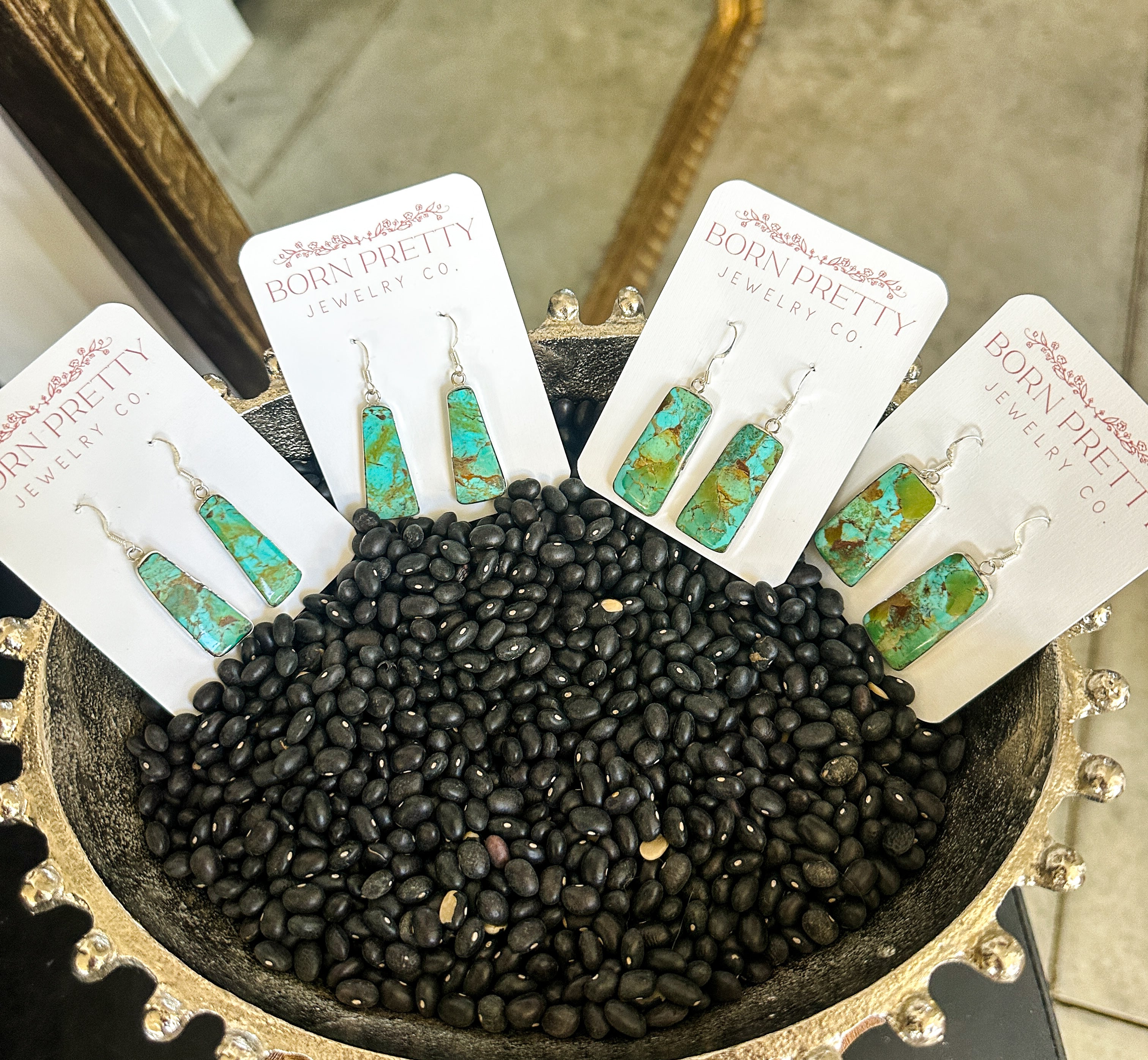 Silver Lined Kingman Turquoise Slabs