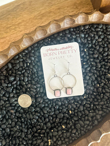 Pink Conch Dangle Drop Hooos