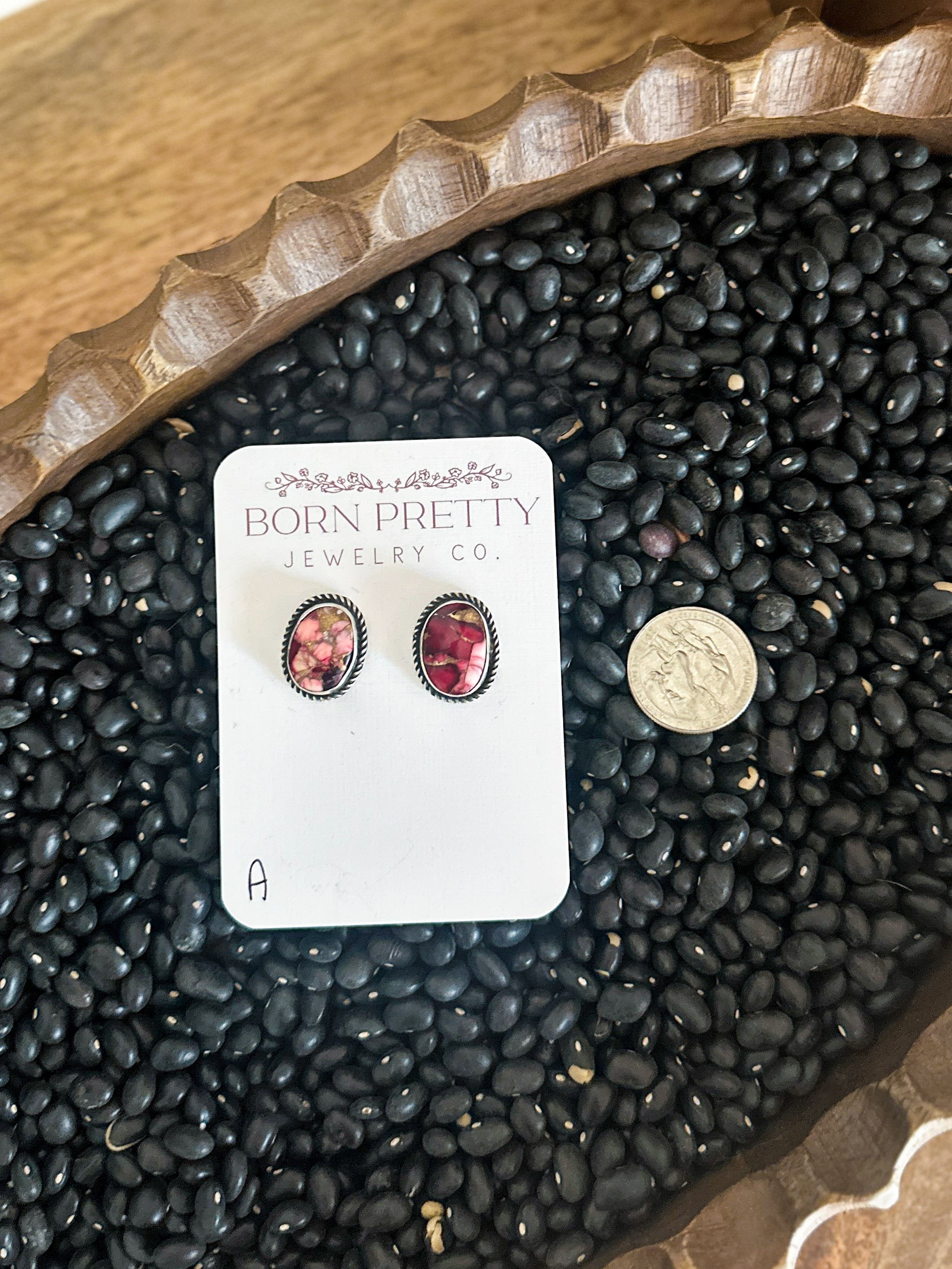 Dahlia Rose Studs