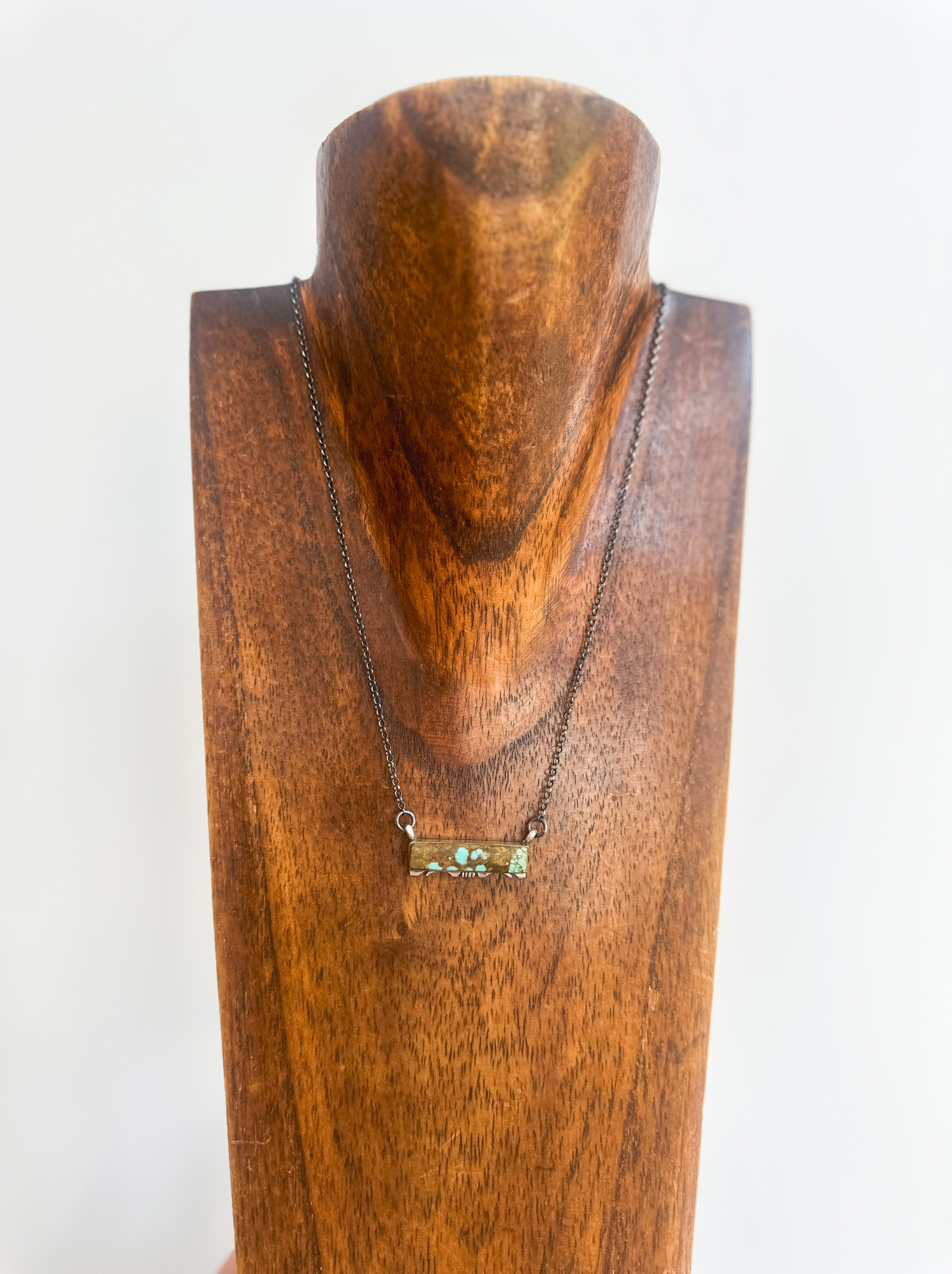 #8 Turquoise Bar Necklace