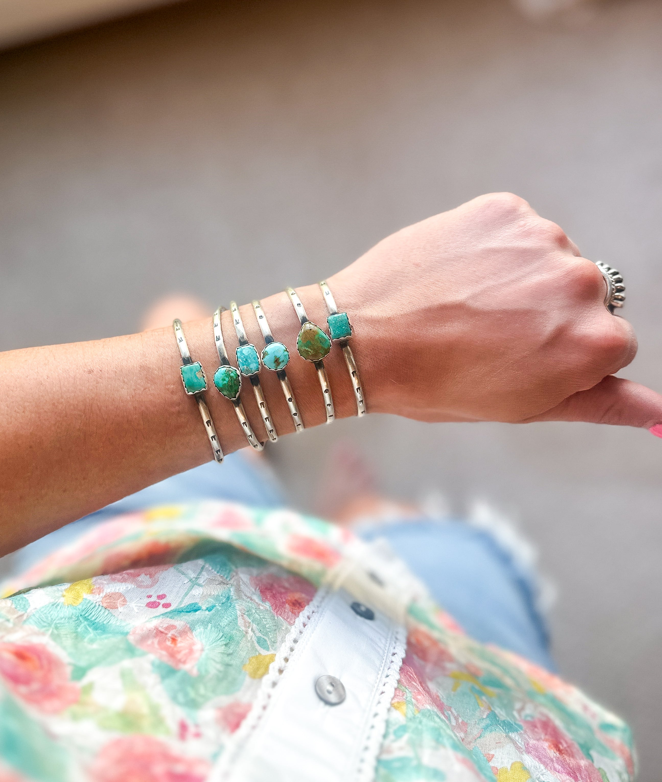 Turquoise Stacker Cuffs