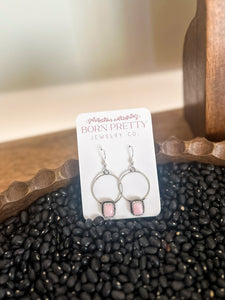 Pink Conch Dangle Drop Hooos