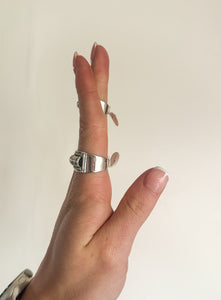 Petite Sterling Silver Ribbed Rings
