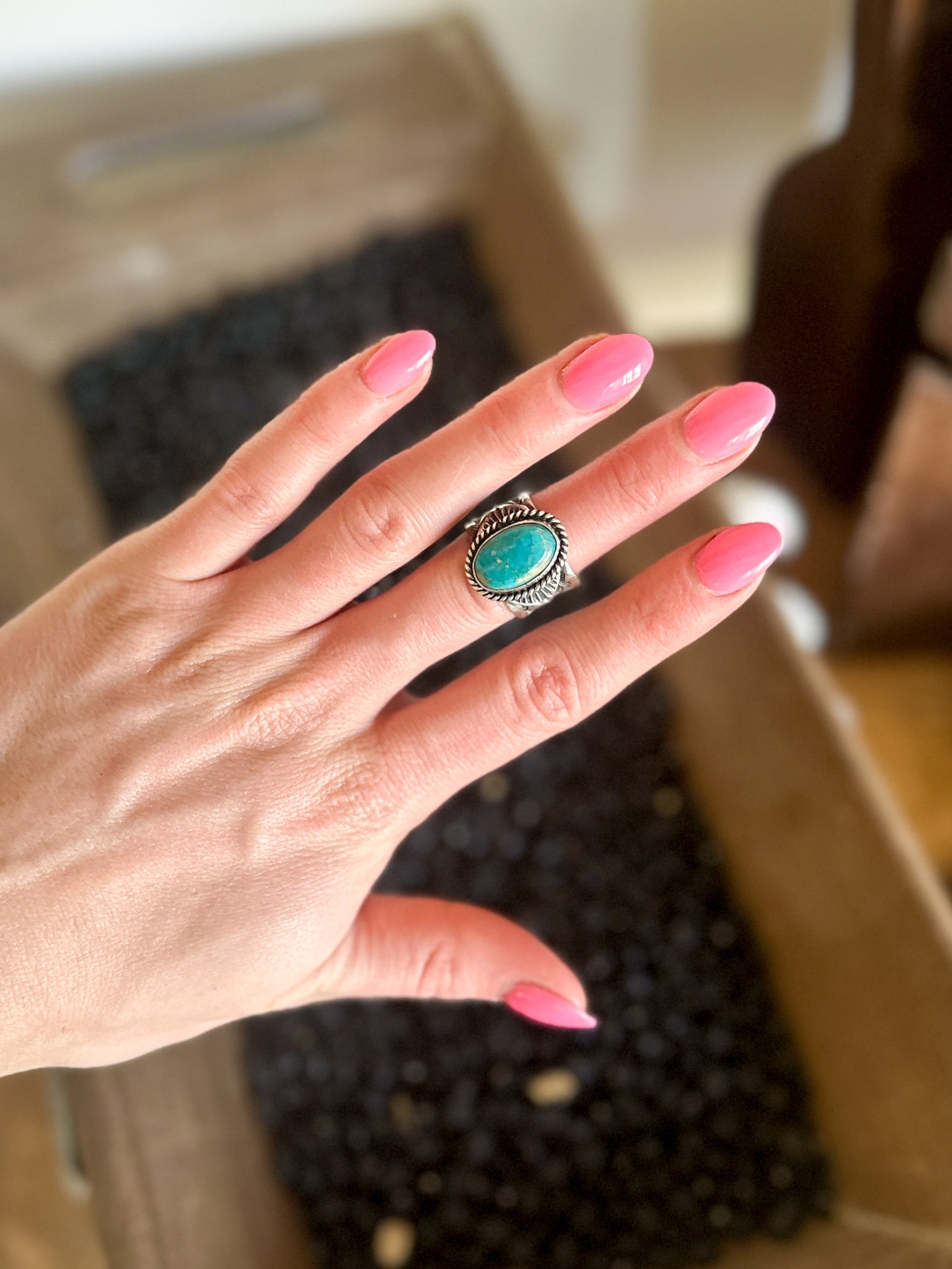Contemporary Cigar Band Ring Size 7