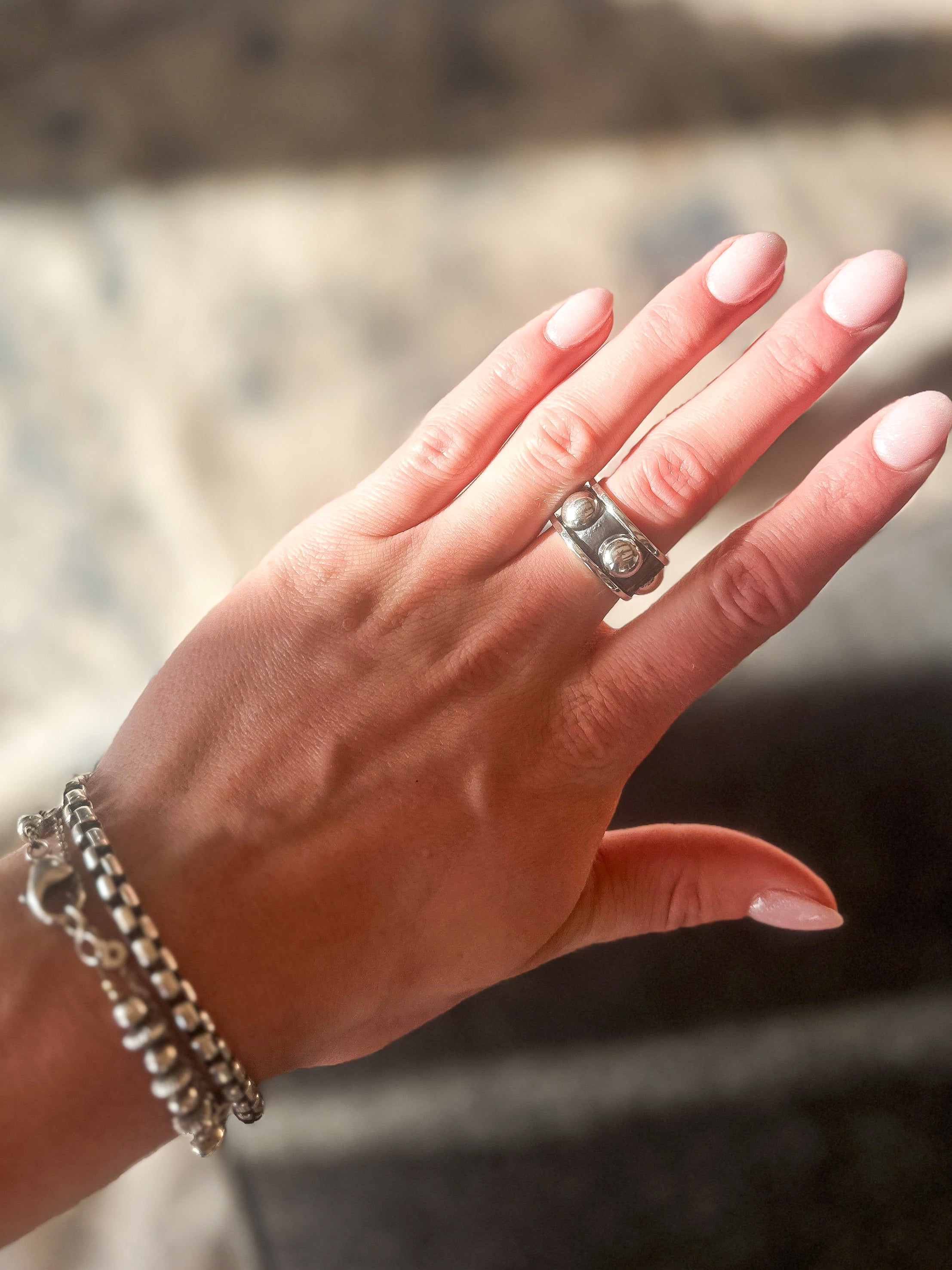 Large Dot Style Ring