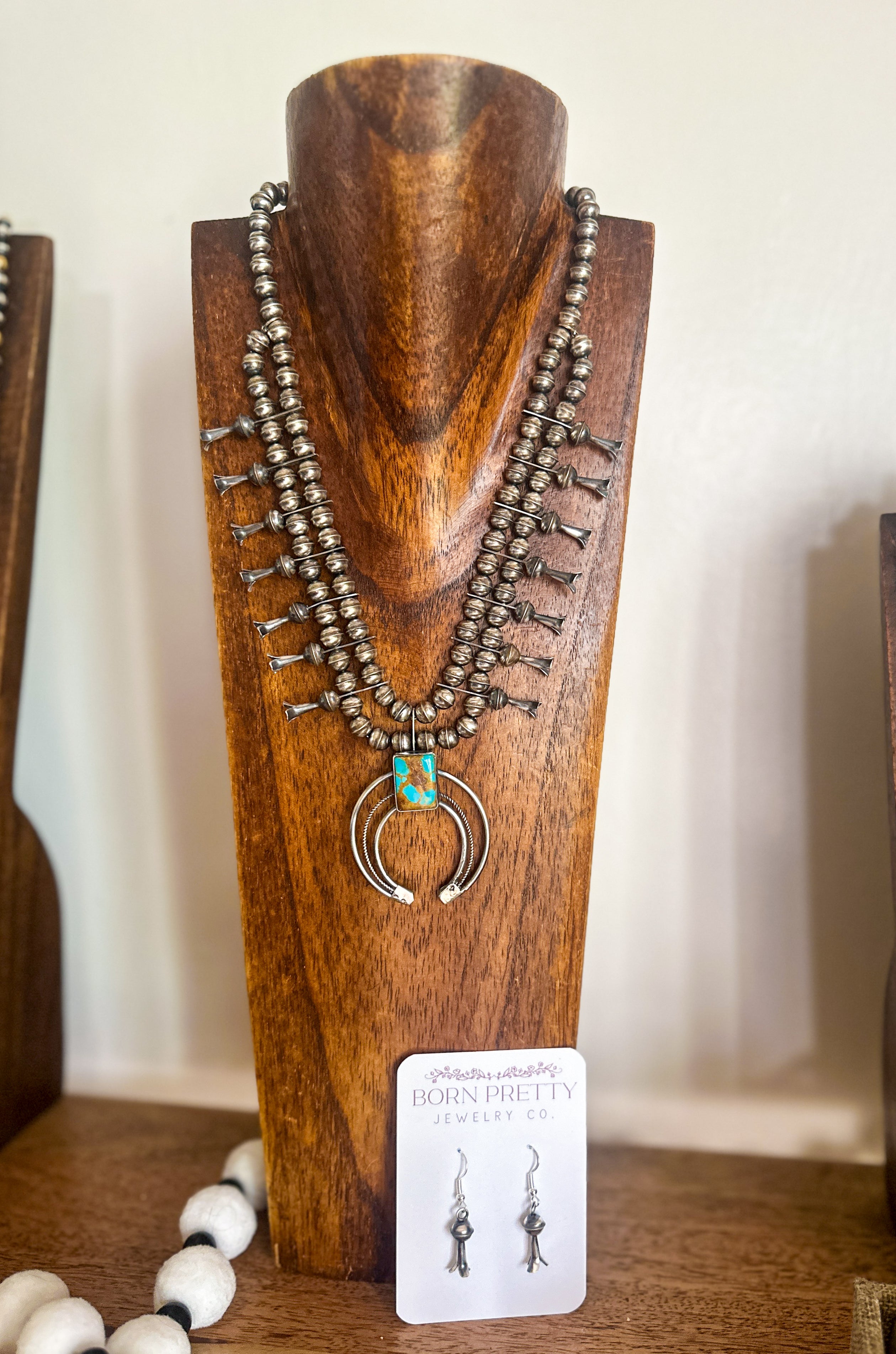 Royston Turquoise Squash Blossom Set