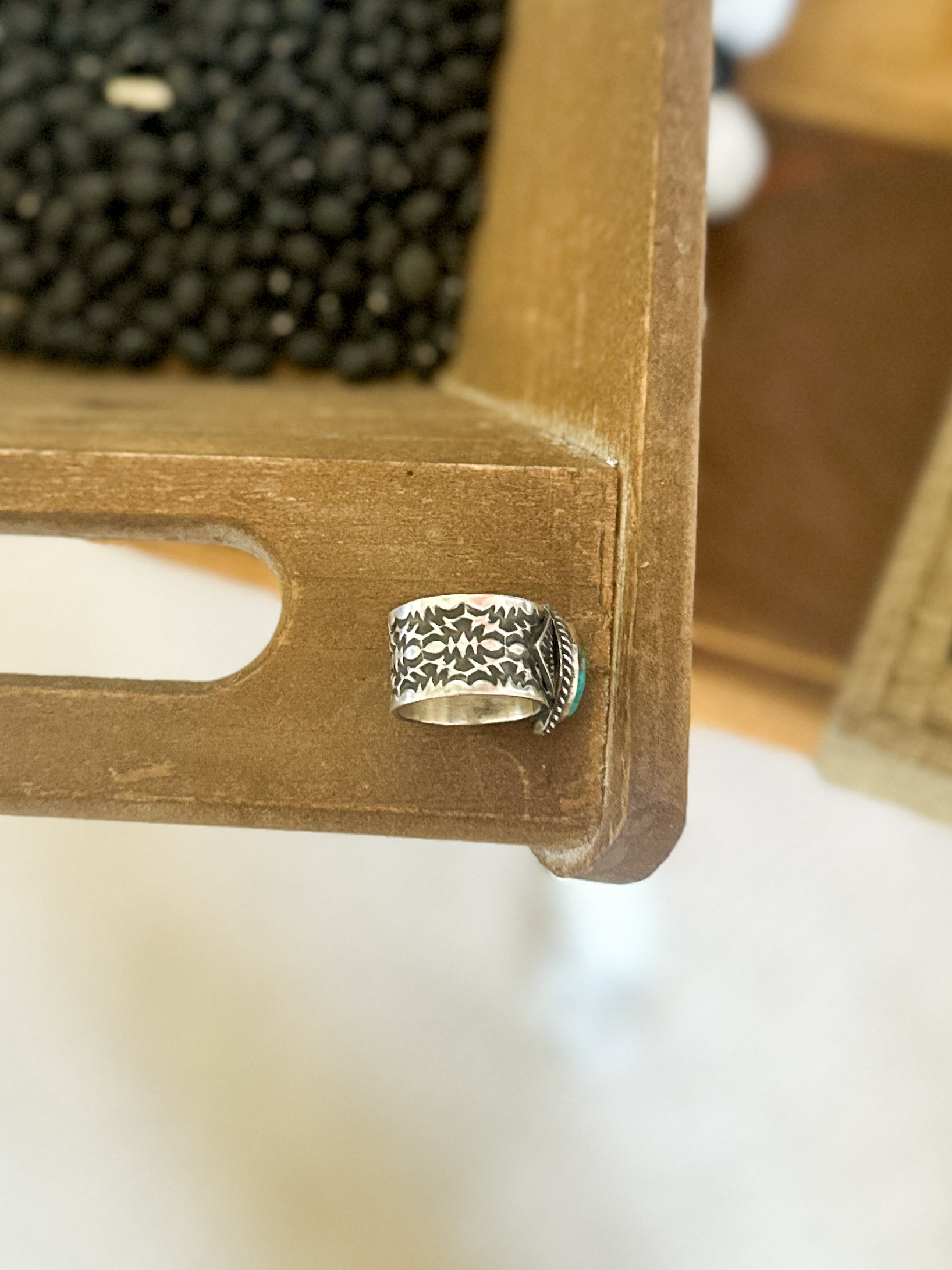 Contemporary Royston Cigar Band Ring Size 7
