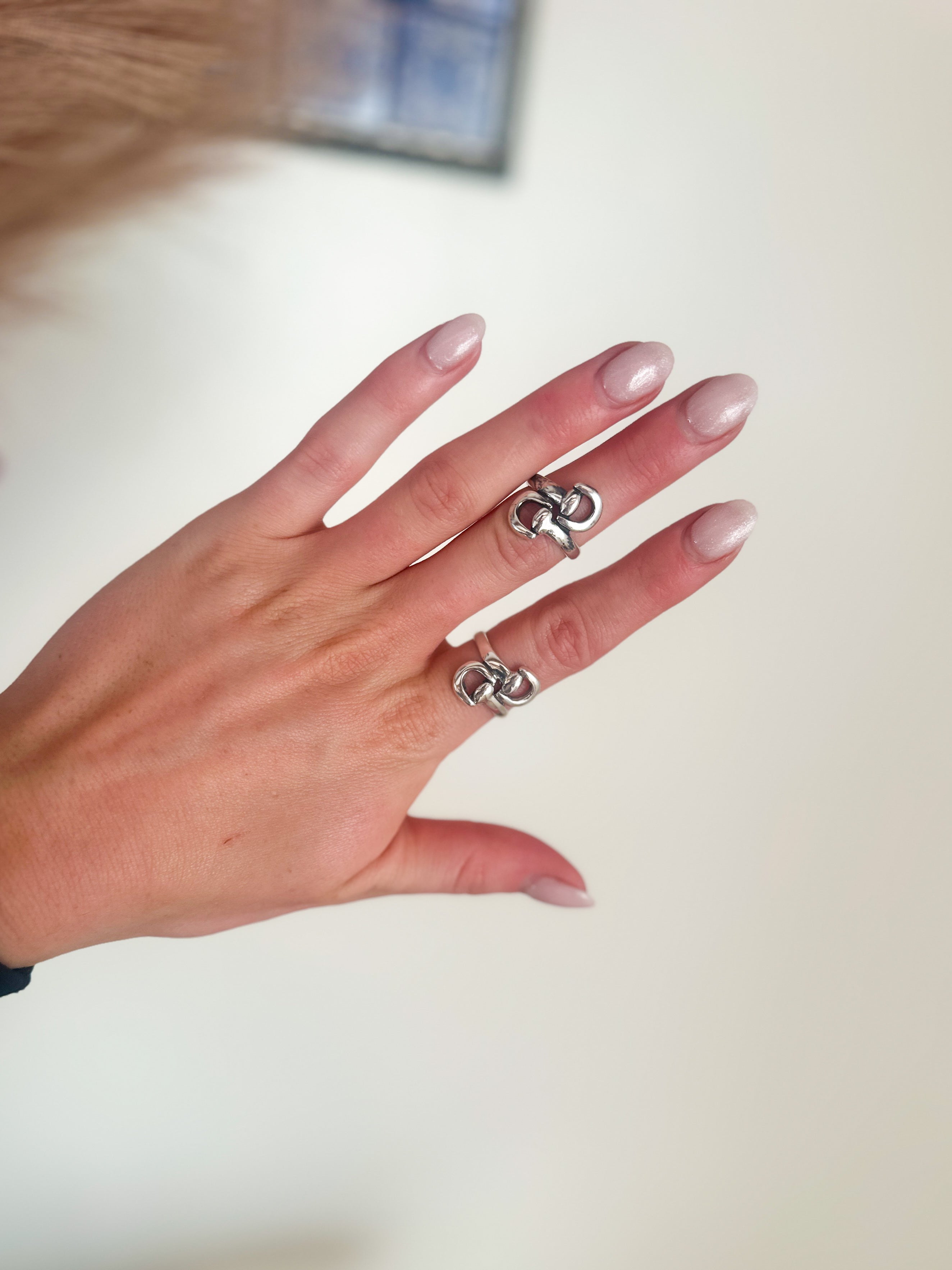 Sterling Buckle Rings