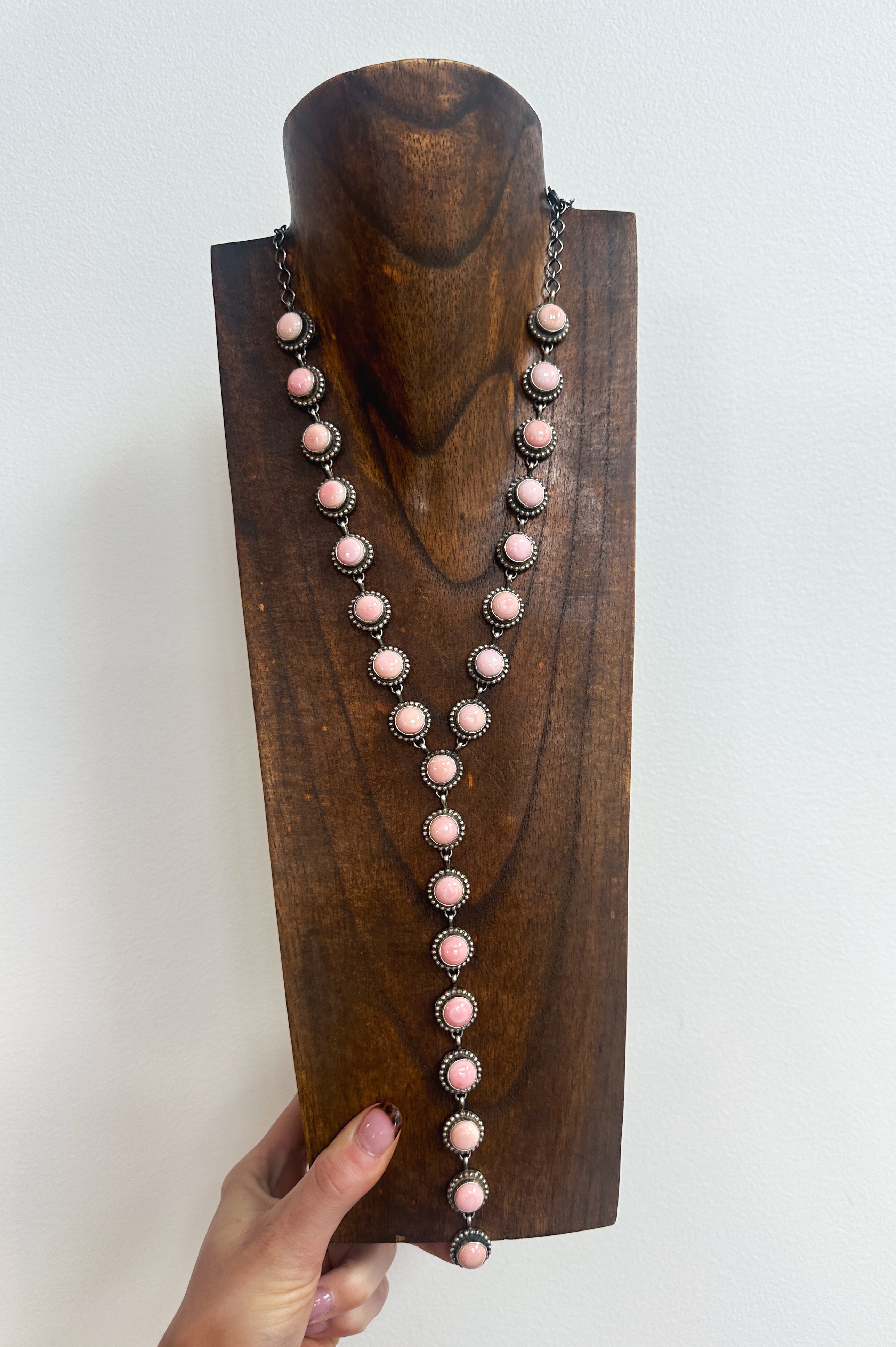 Long Pink Conch Lariat