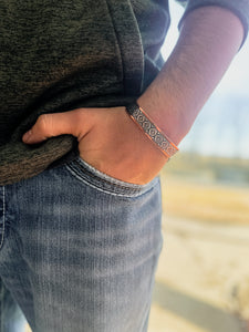 Thick Copper + Sterling Cuffs