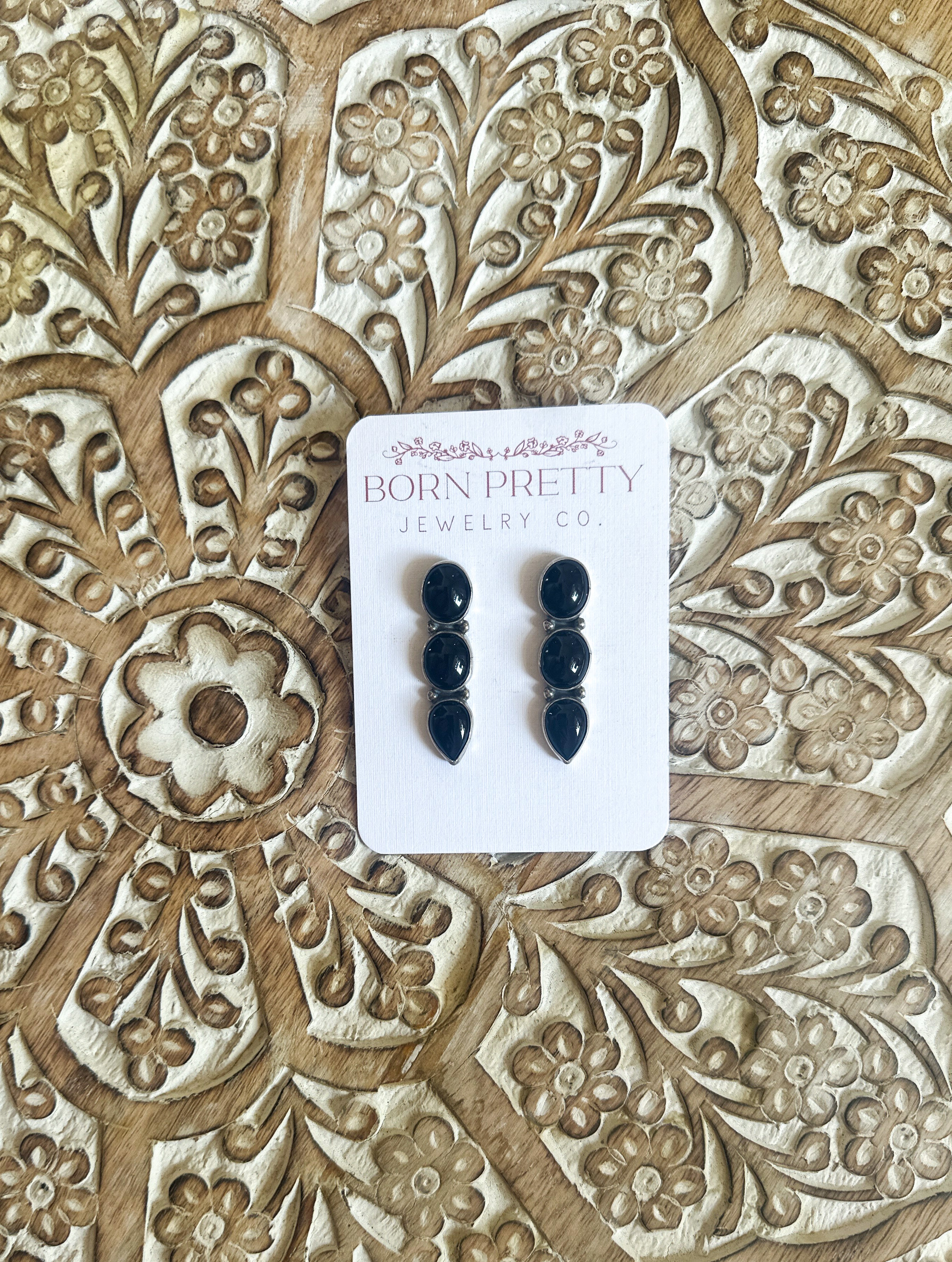 Black Onyx Maria Studs