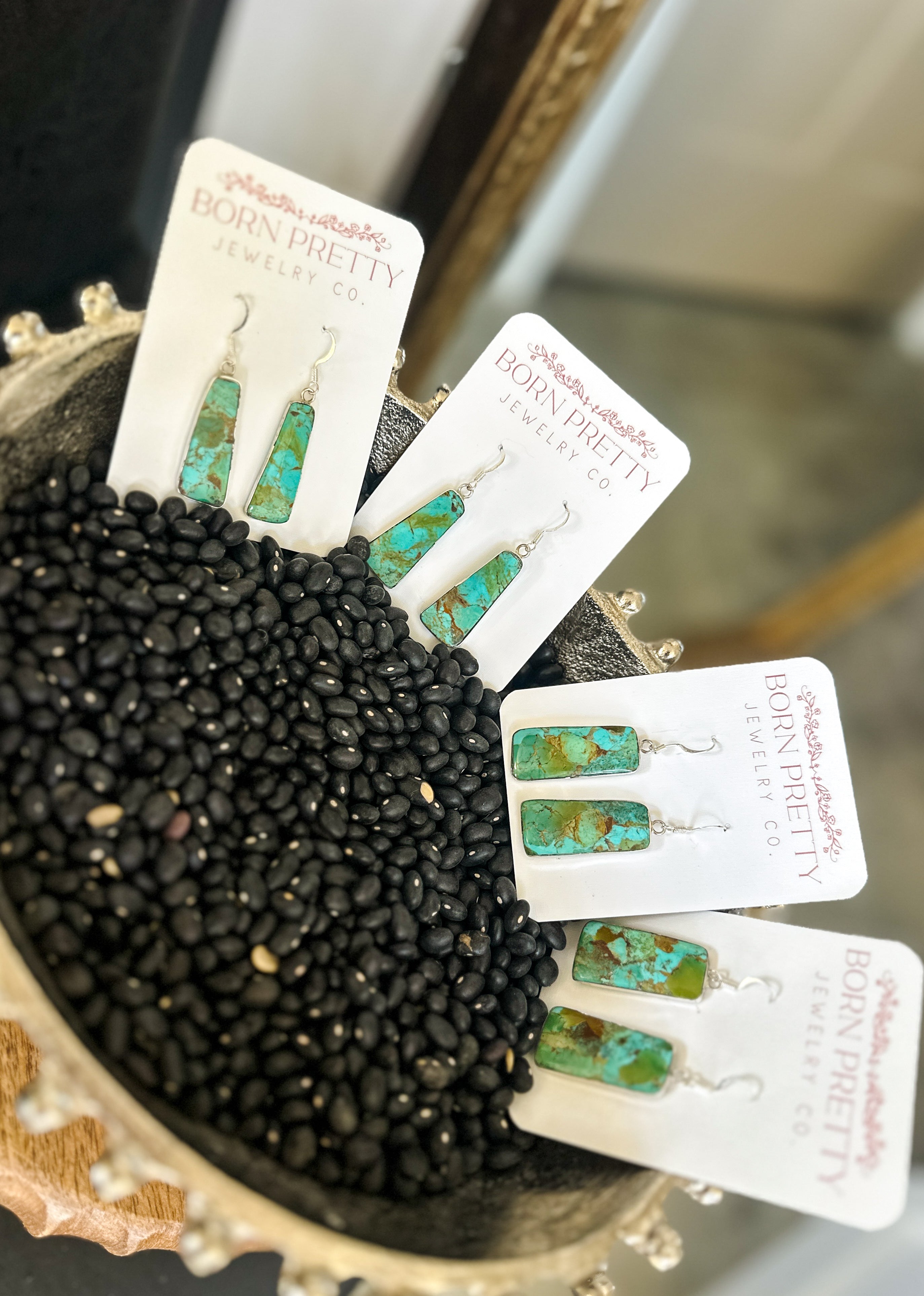 Silver Lined Kingman Turquoise Slabs