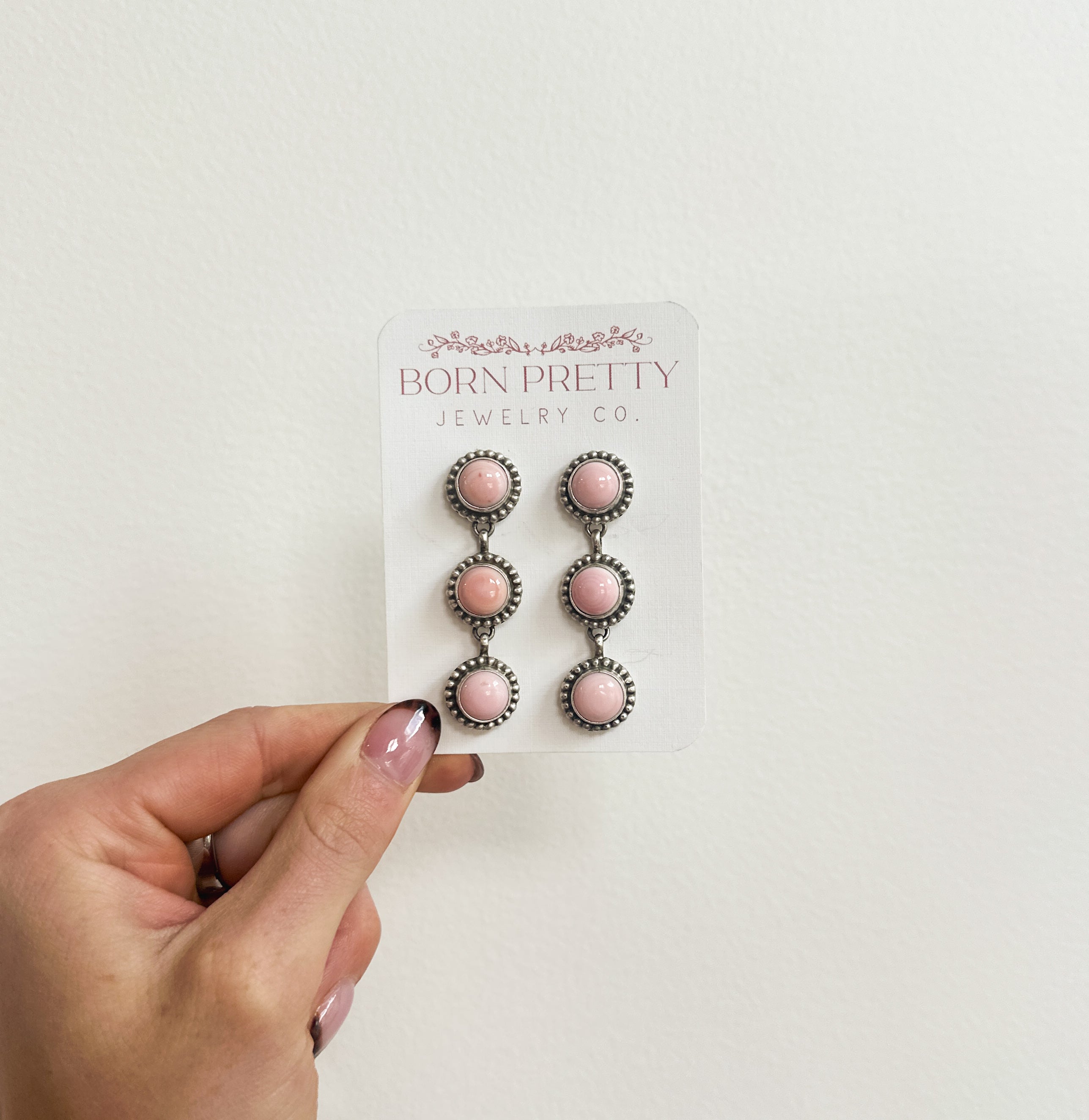 Long Pink Conch Lariat