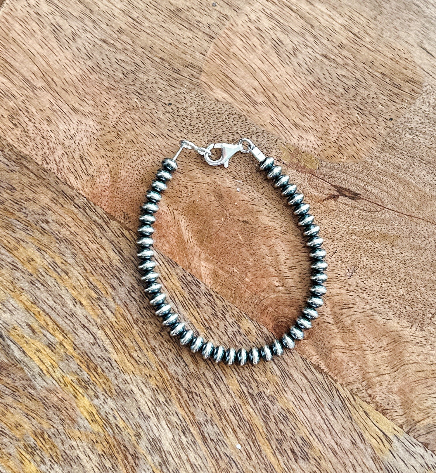 7mm Rondelle Pearl Bracelet