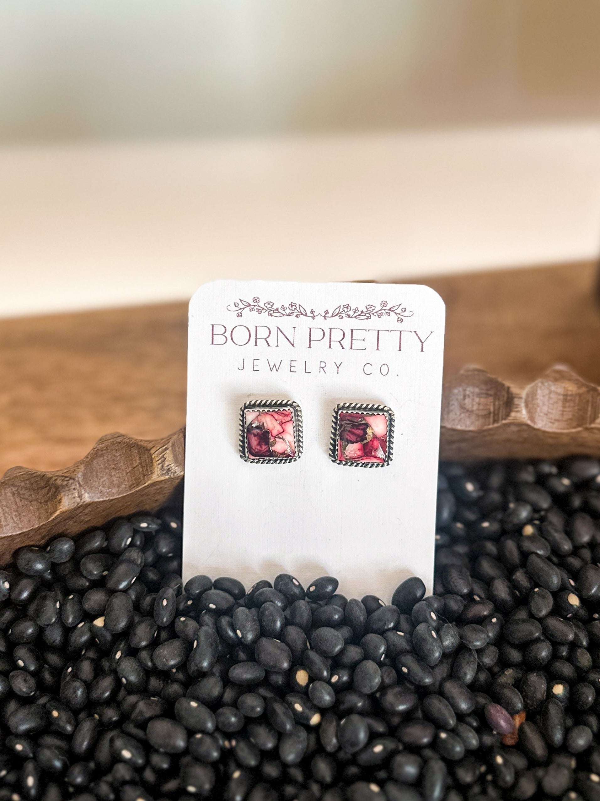 Dahlia Rose Studs
