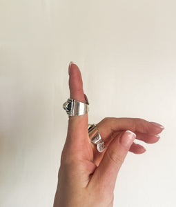 Sterling Silver Ribbed Ring