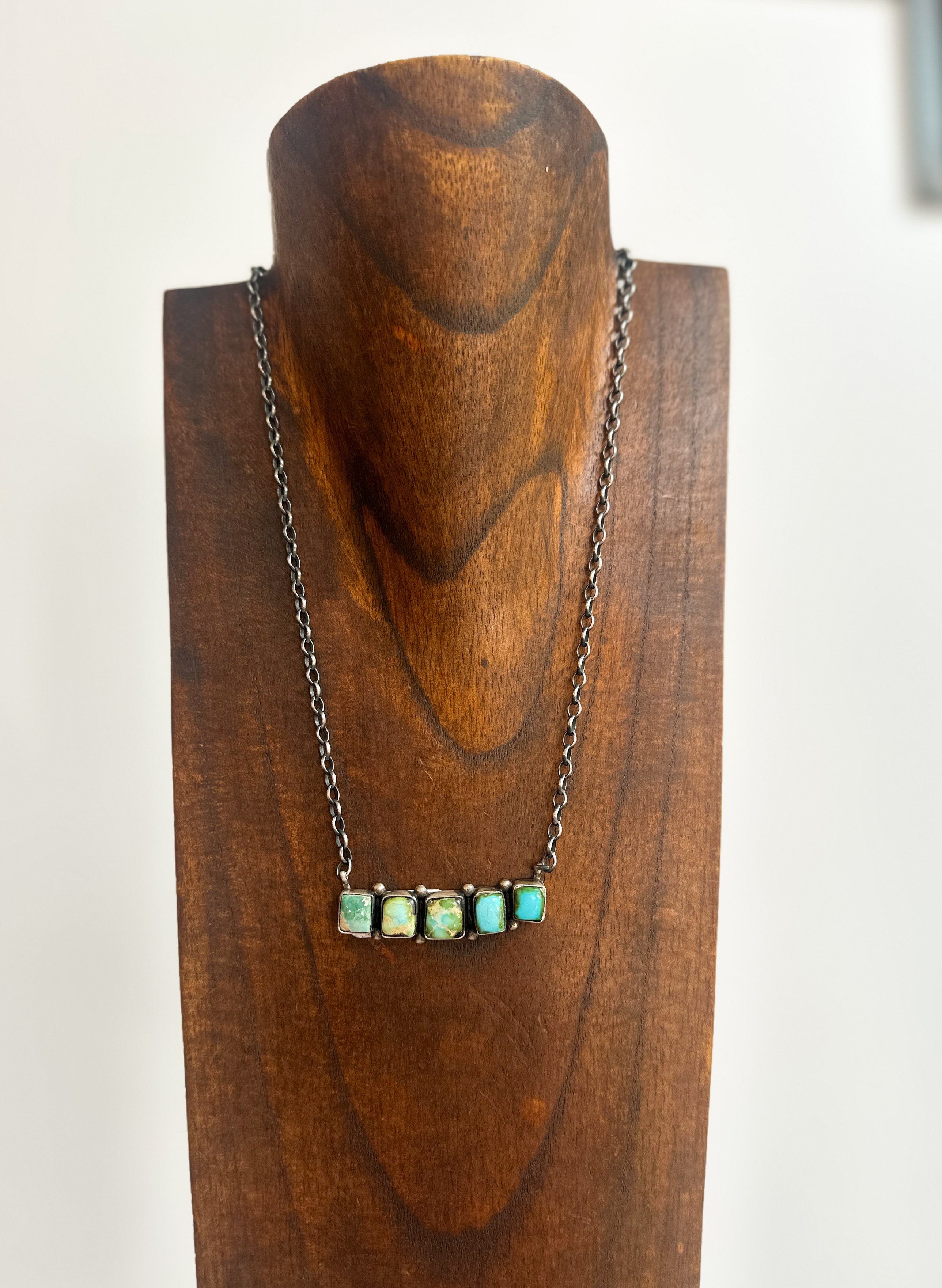 Five Stone Sonoran Statement Bar Necklace