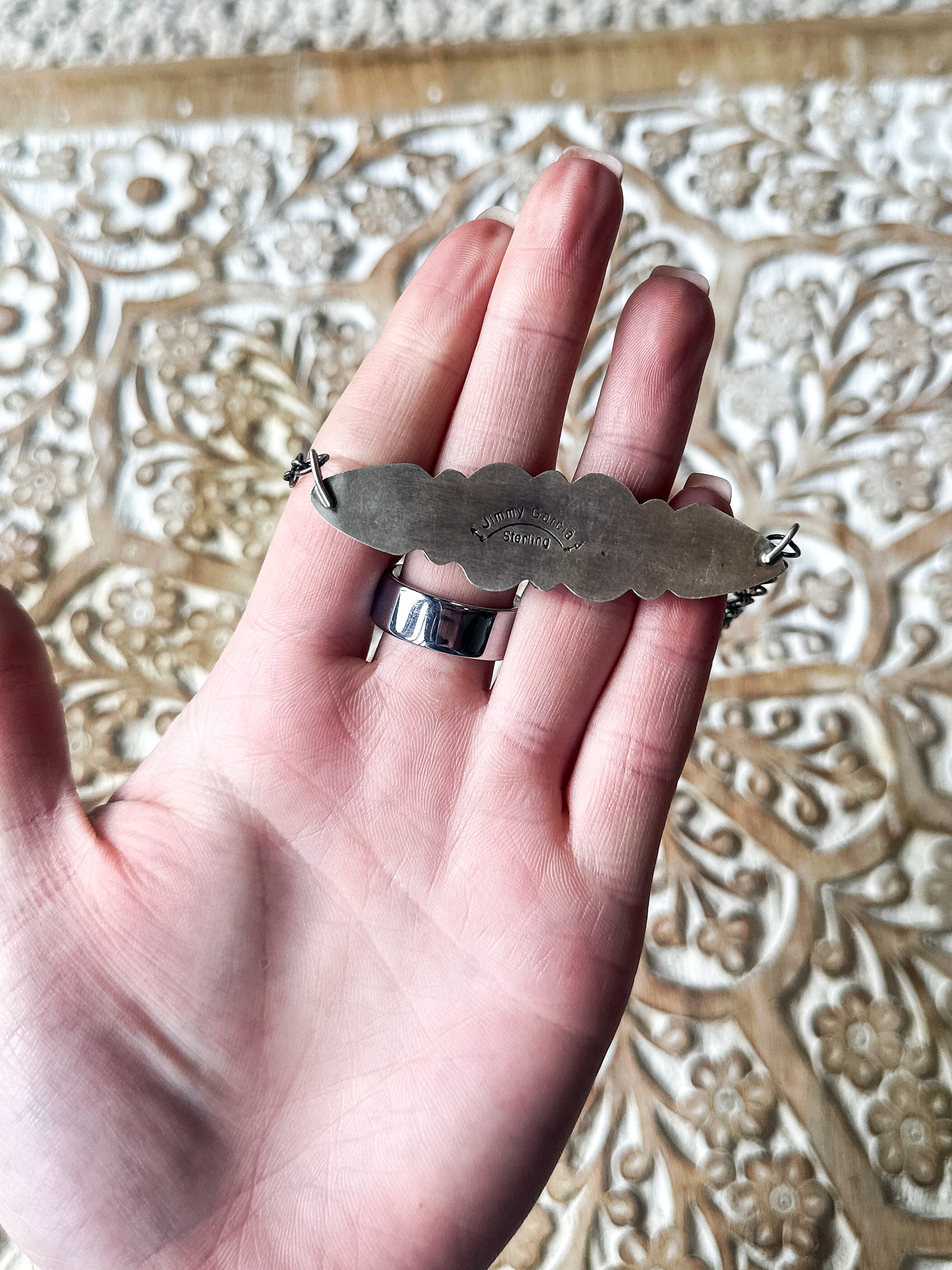 Four Stone Orange Spiny Necklace