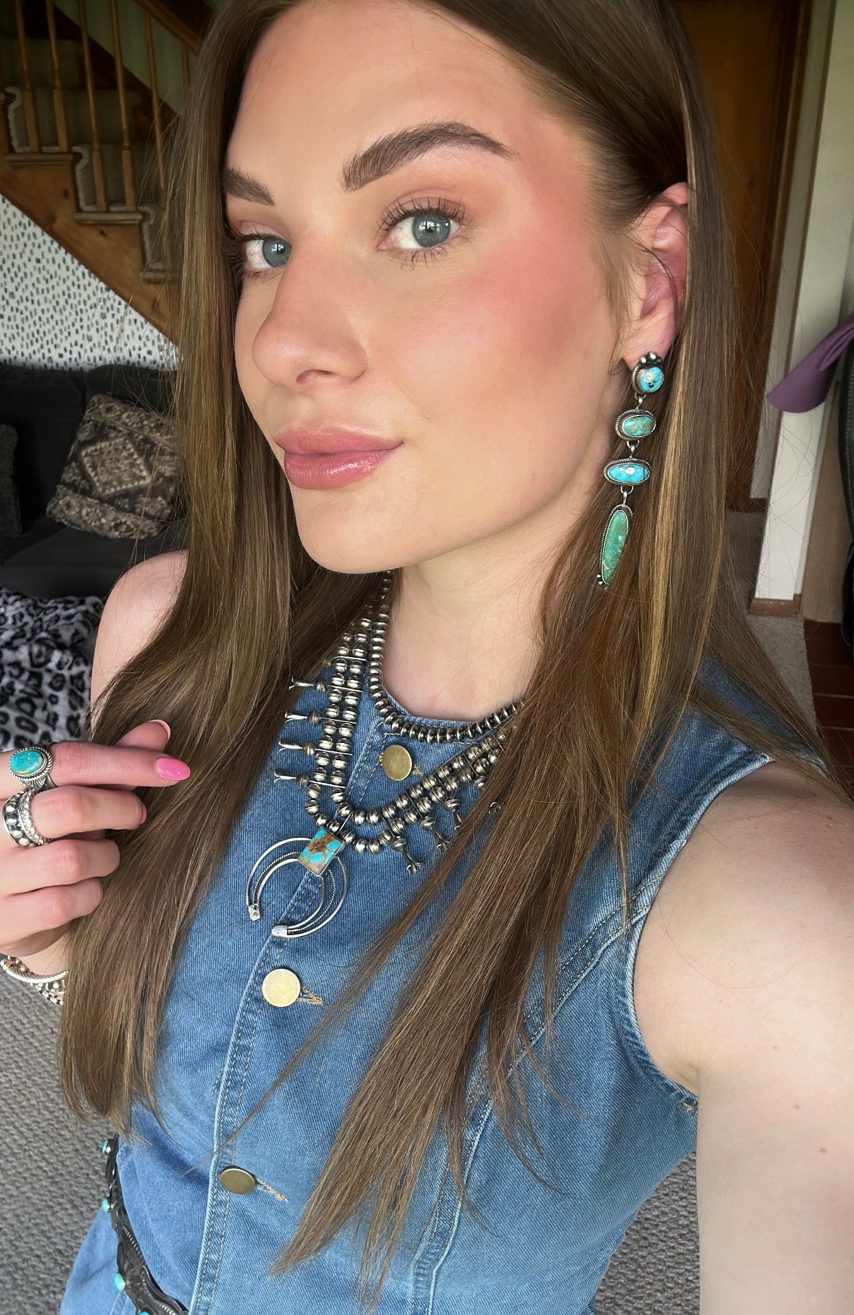 Four Stone Sonoran Gold Statement Earrings