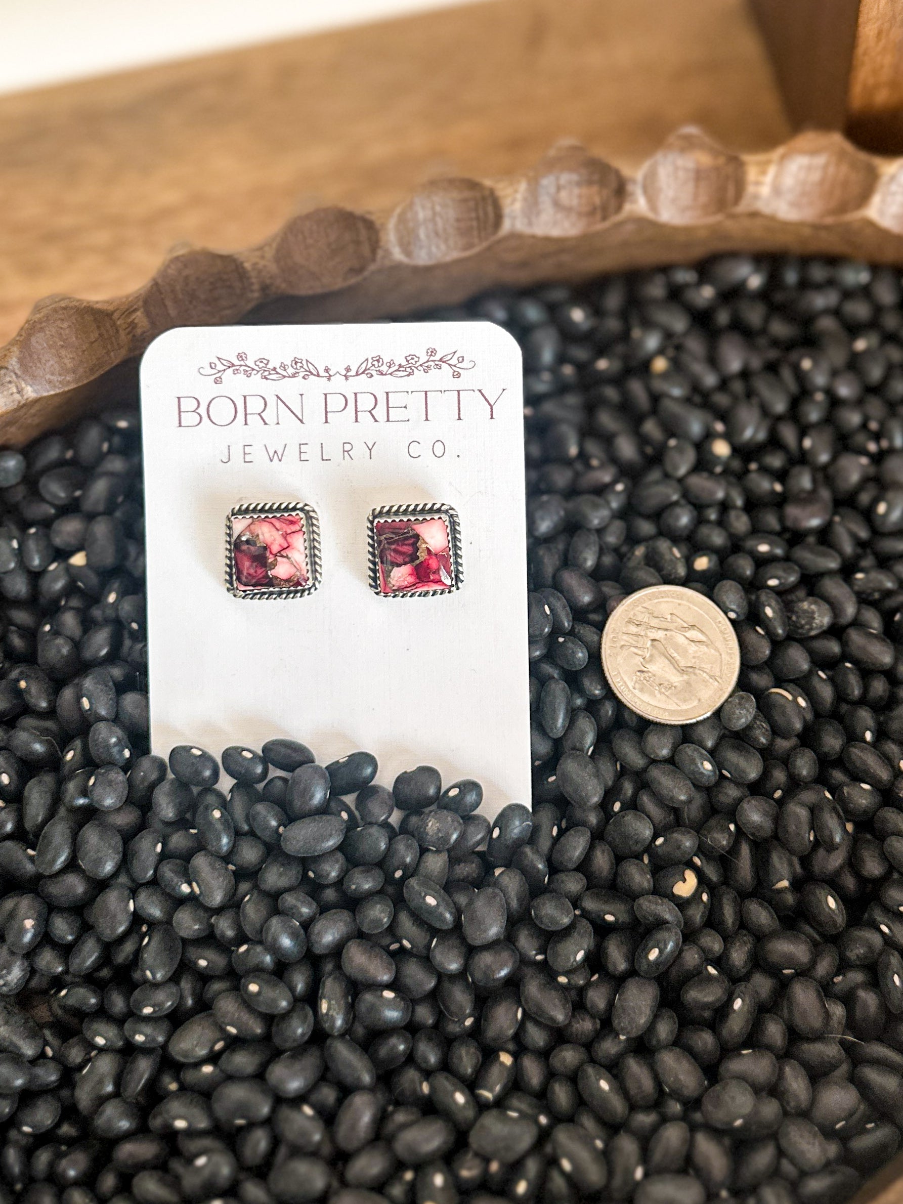 Dahlia Rose Studs