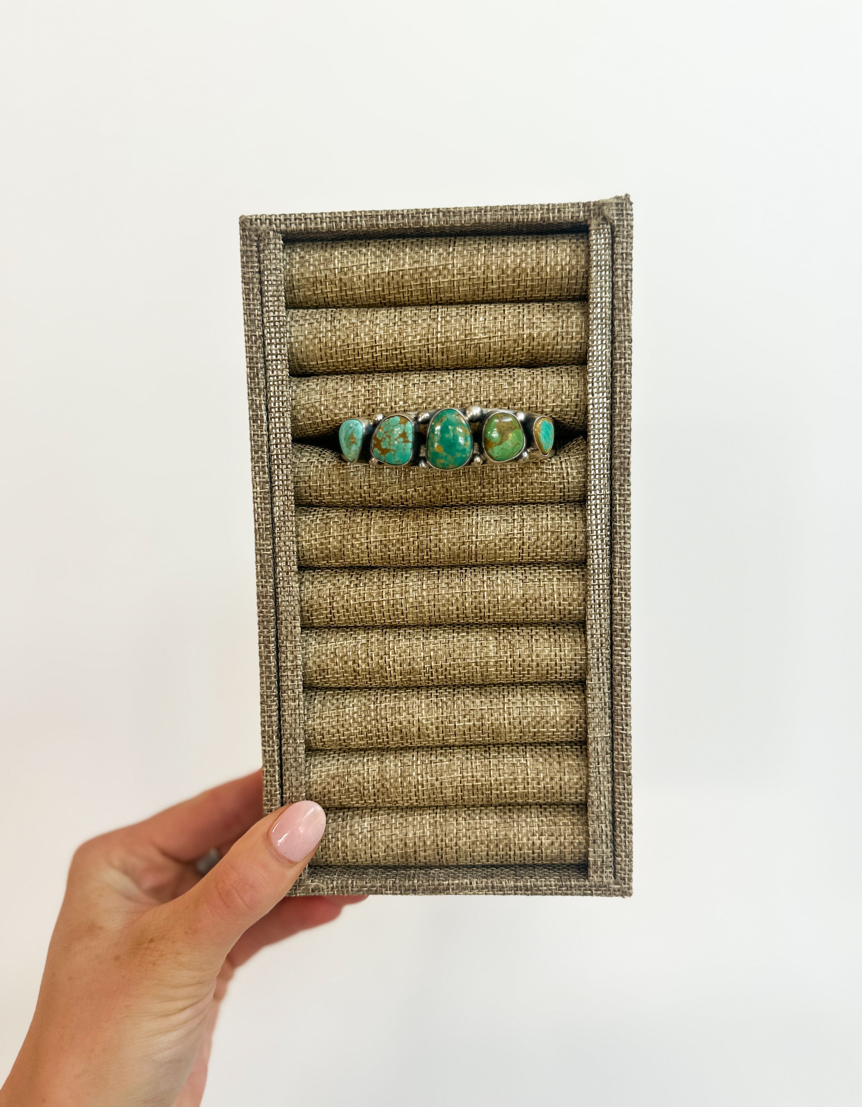 Five Stone Mixed Turquoise Cuff