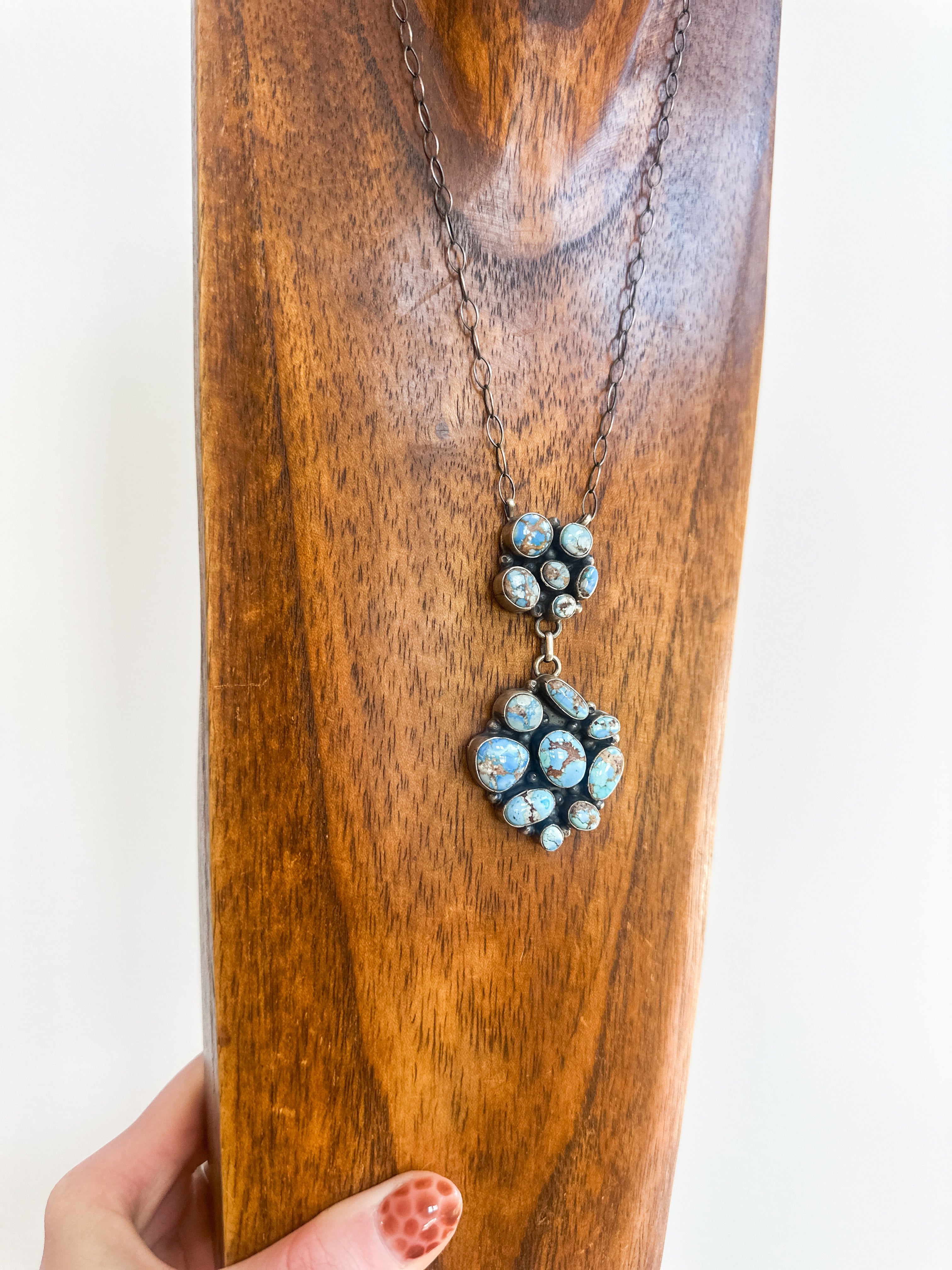 Golden Hills Cluster Necklace