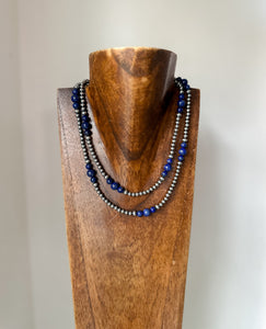 Lapis + Pearls