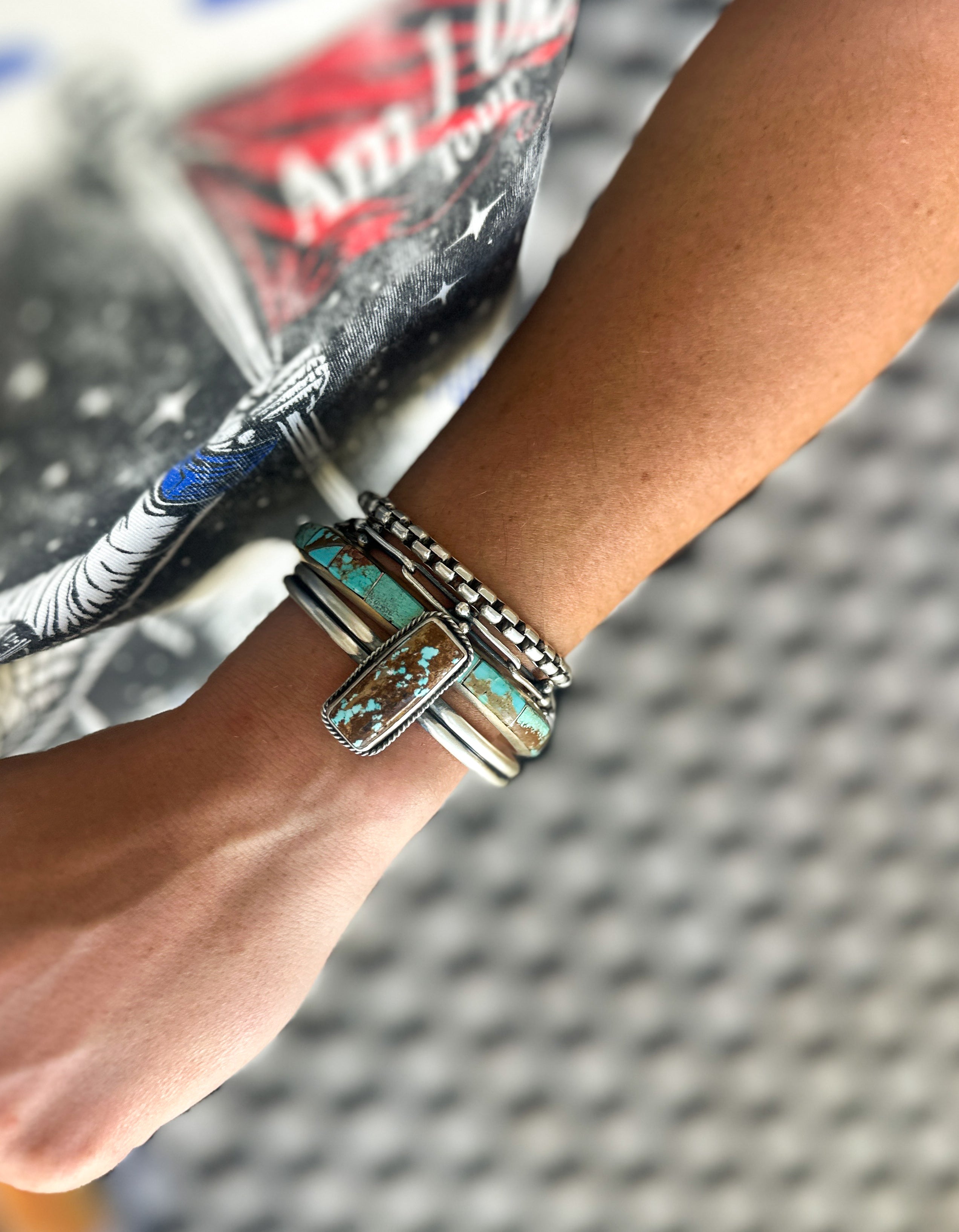 Square Cut Golden Hills Cuff