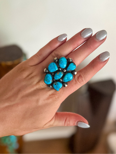 Seven Stone Bluebird Ring