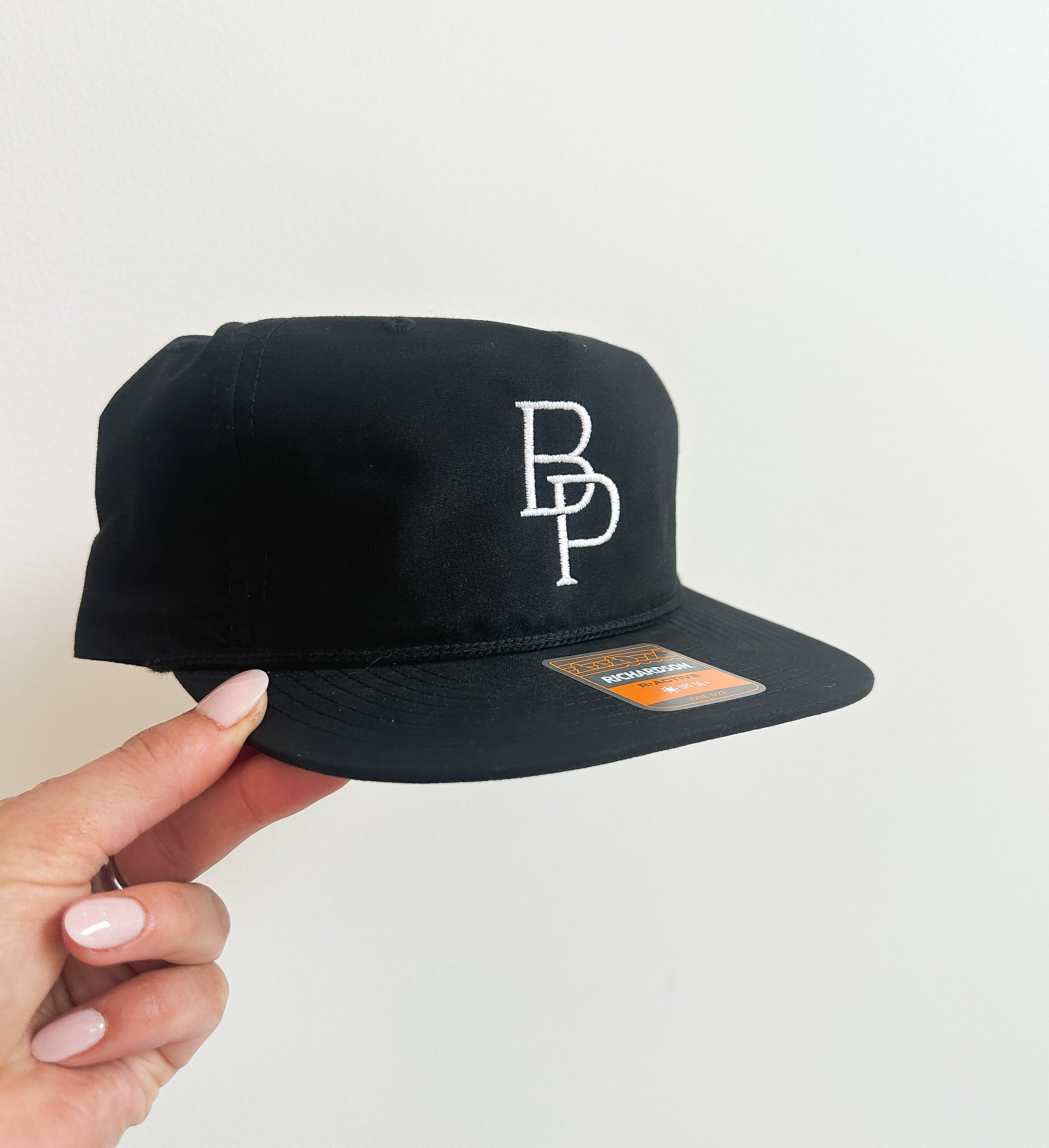 White on Black Trucker Hat