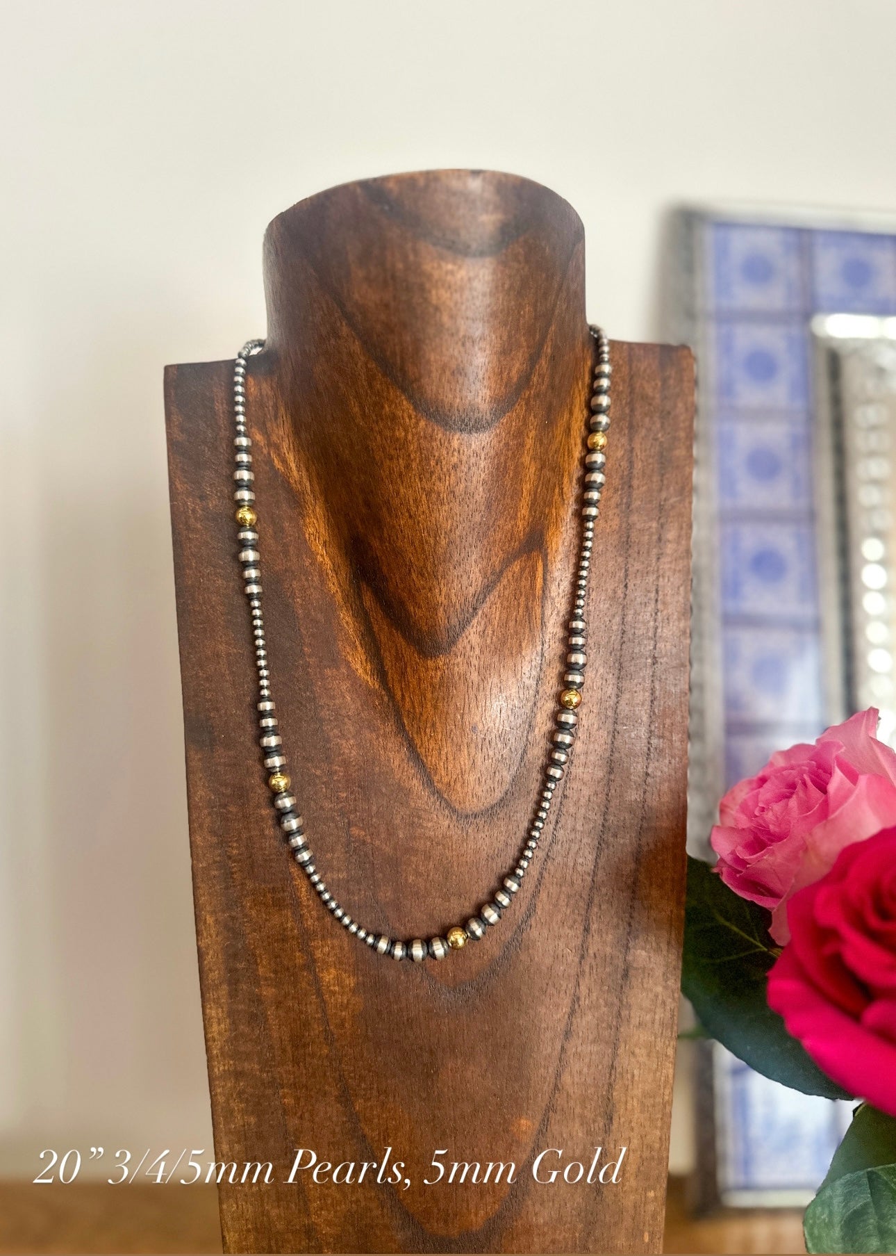 3/4/5 mm Pearls +5 mm Gold