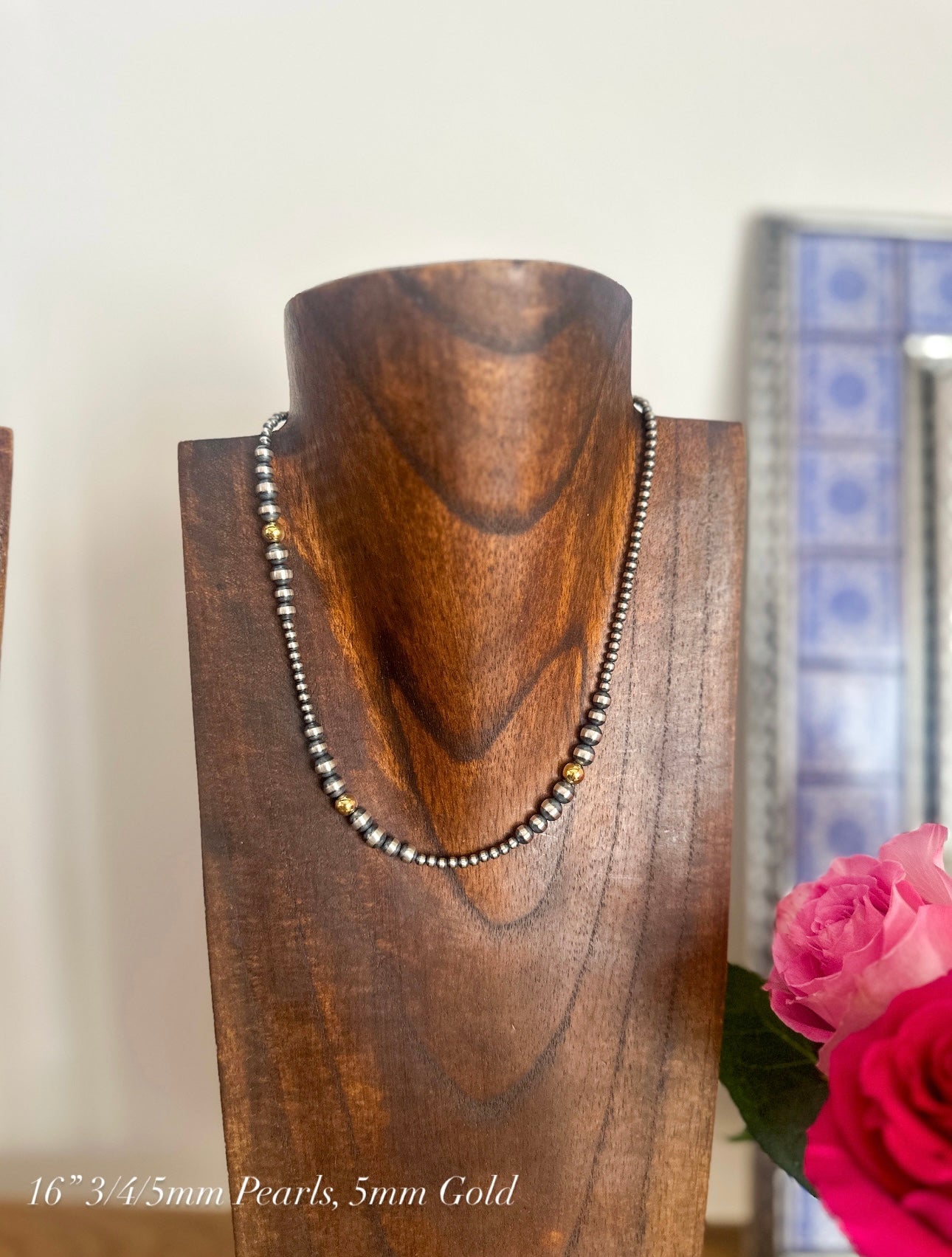 3/4/5 mm Pearls +5 mm Gold