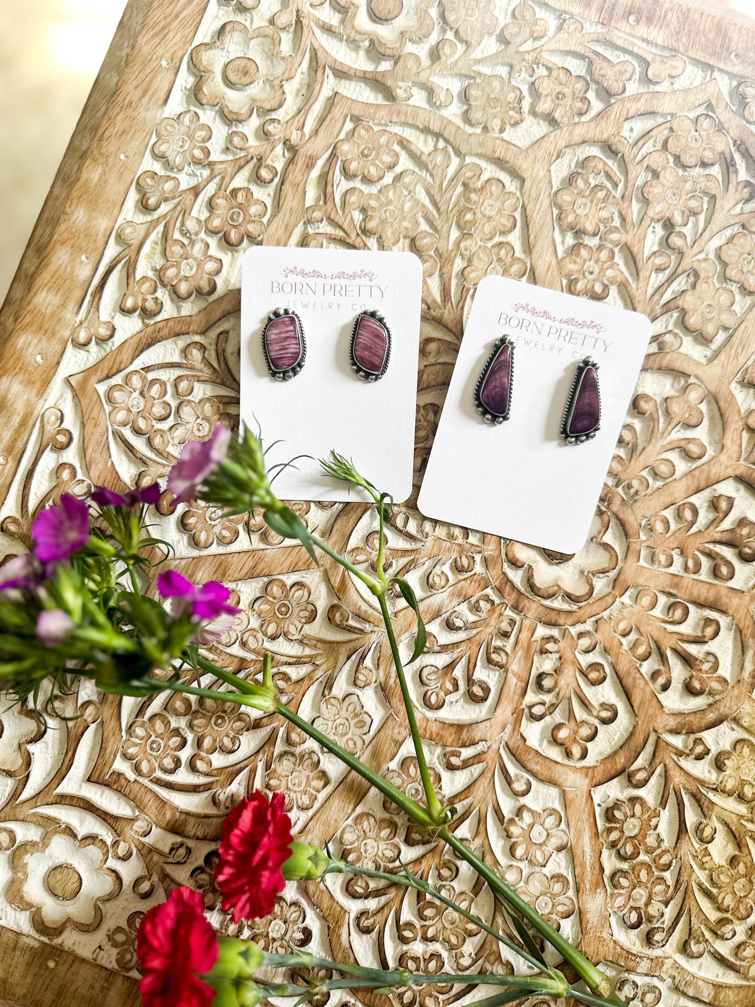 Elouise’s Purple Spiny Studs