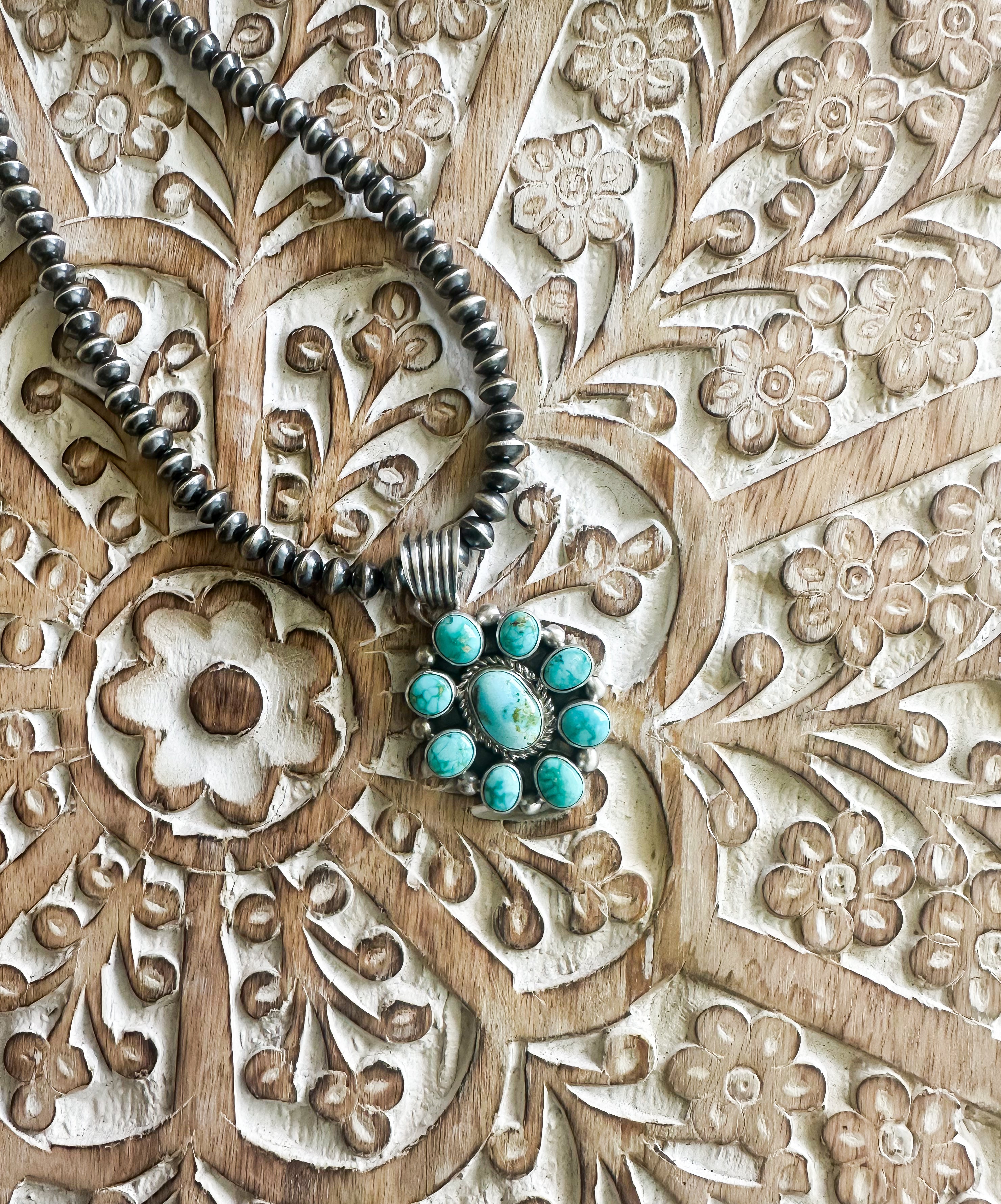 Webb Turquoise Cluster Pendant