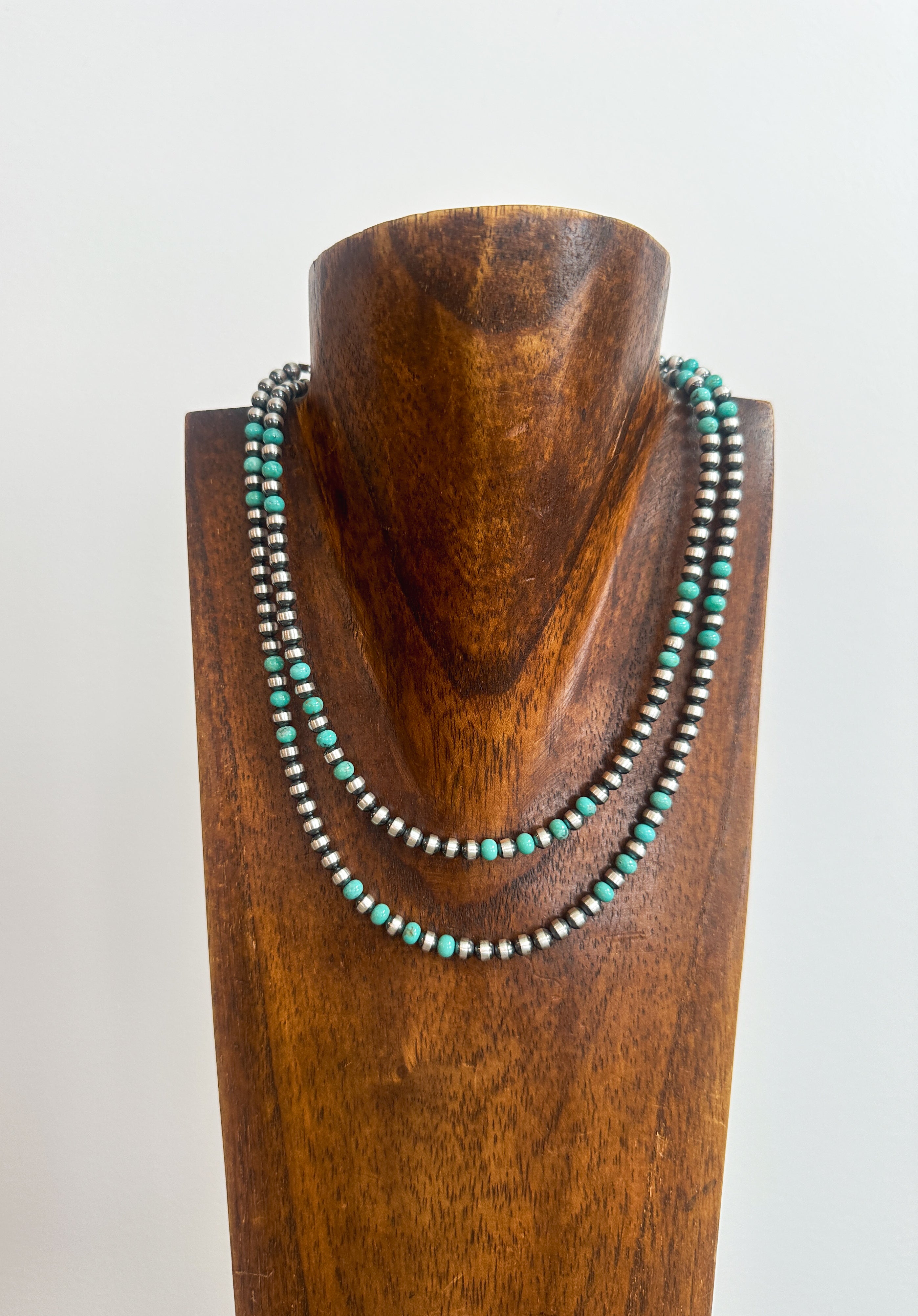 5mm Pearls with Kingman Turquoise