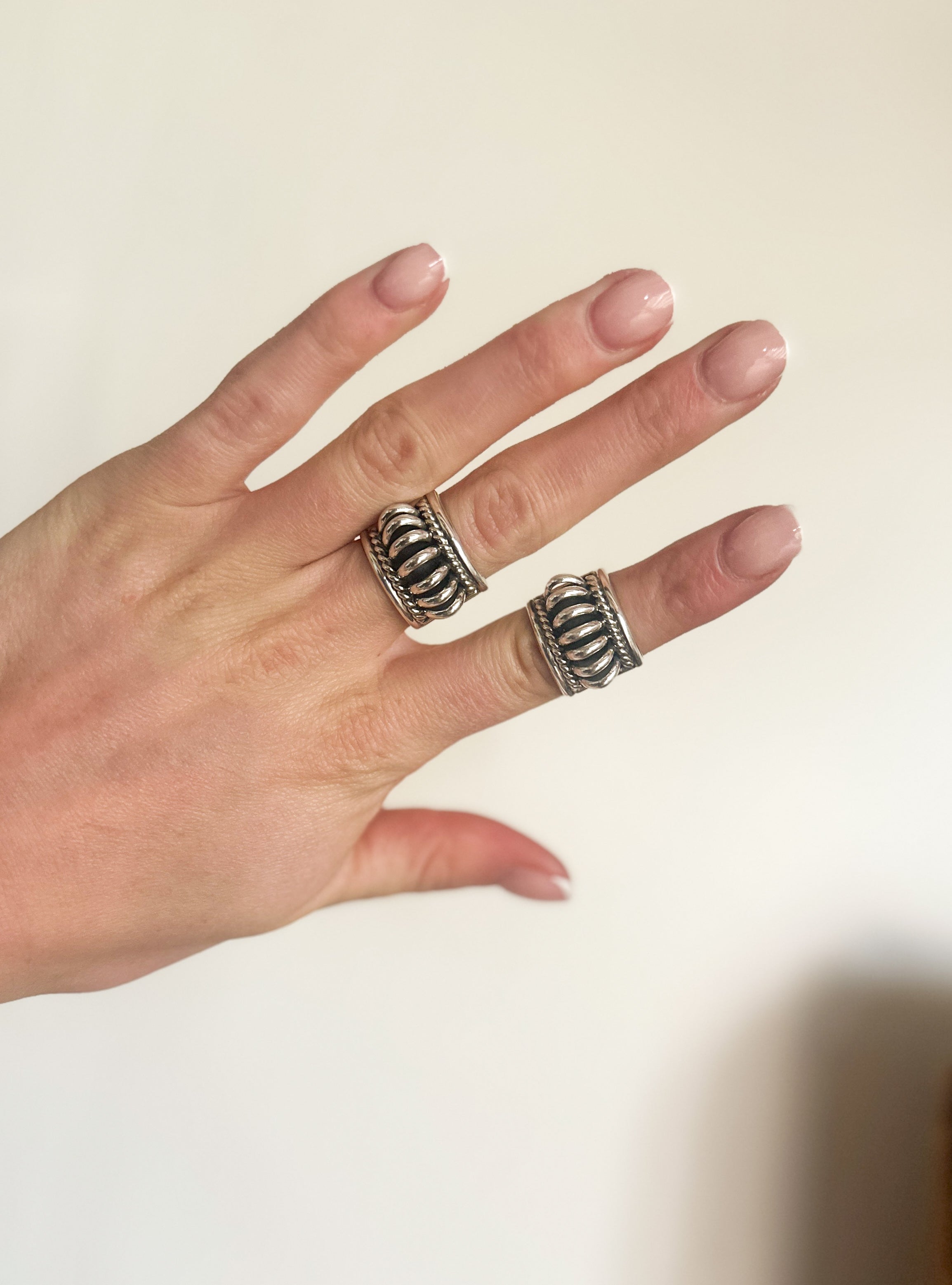Sterling Silver Ribbed Ring