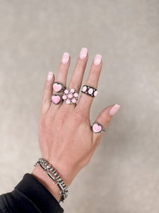 Pink Conch Heart Ring