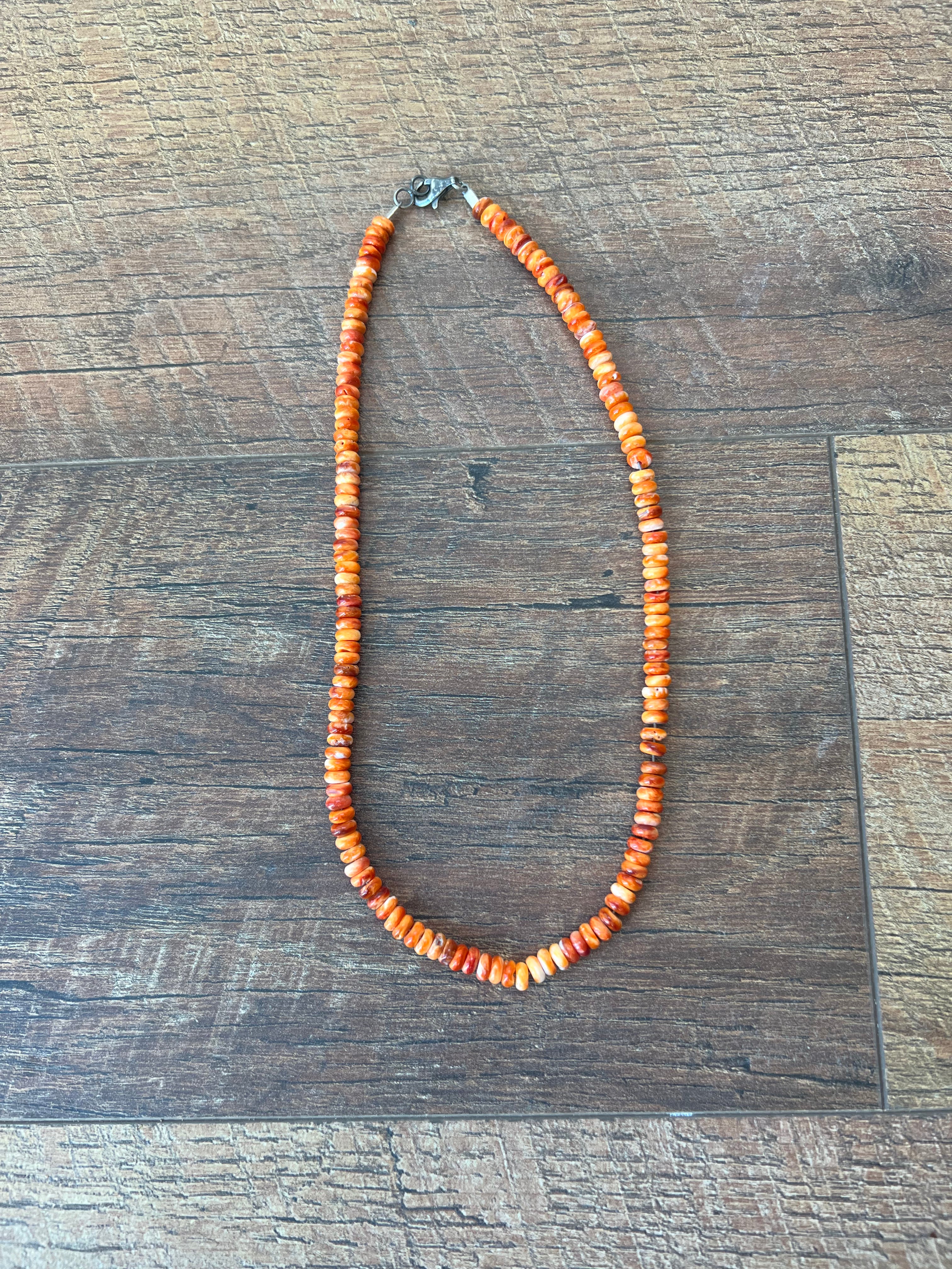 Orange Spiny Necklace