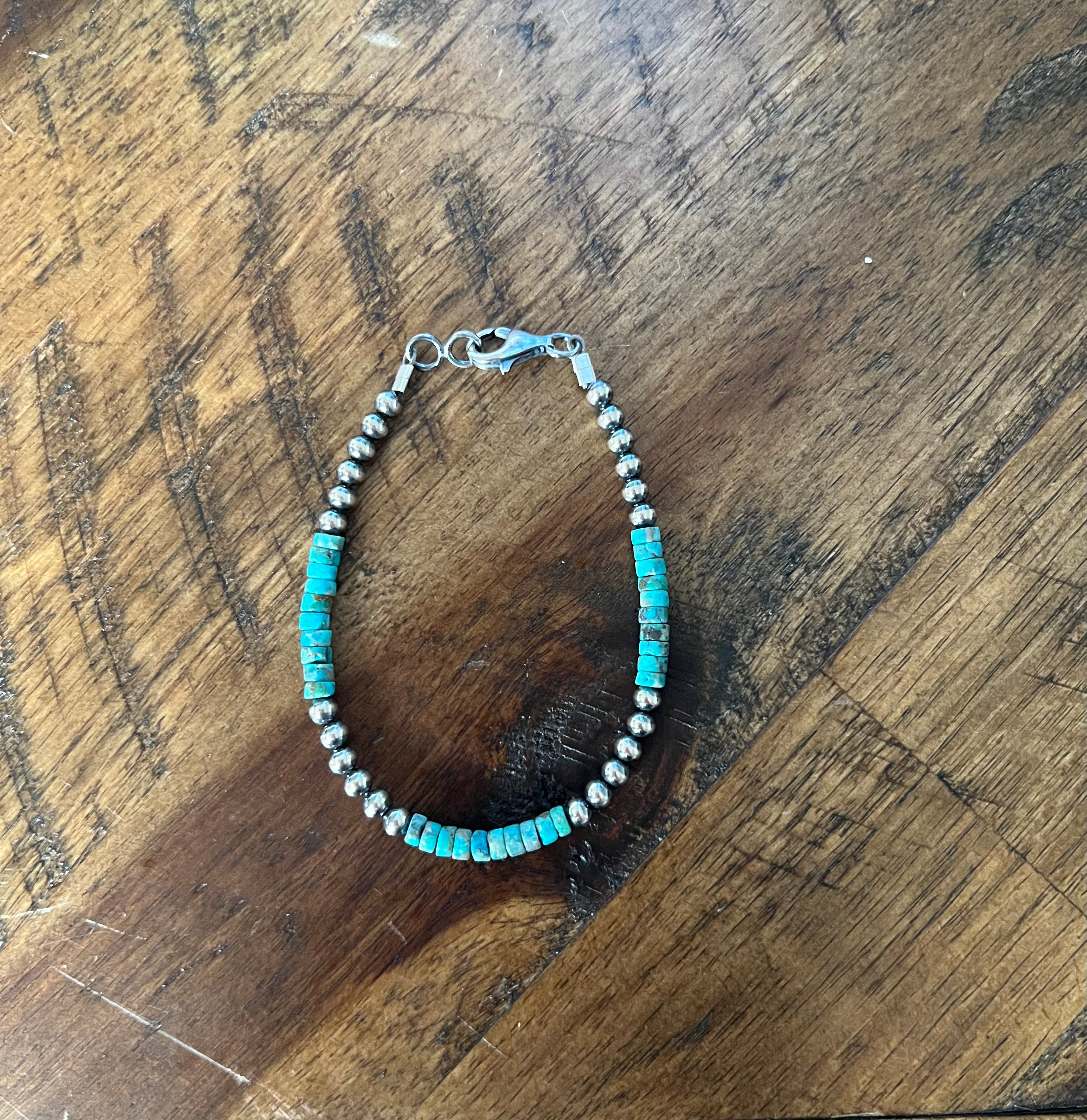 Turquoise + Pearl Bracelet